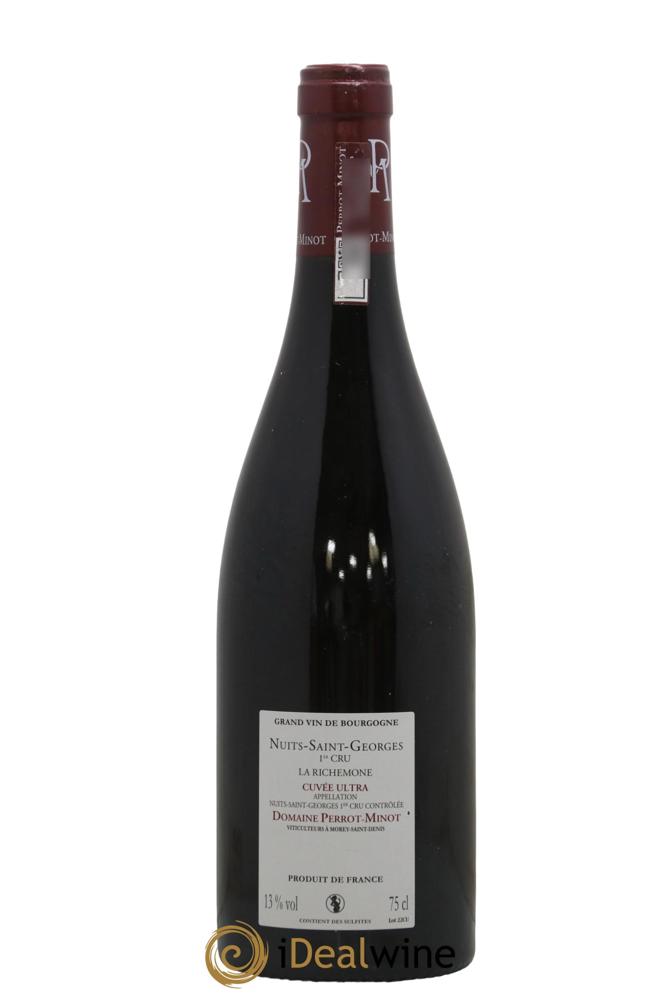Nuits-Saint-Georges 1er Cru La Richemone Cuvée Ultra Vieilles Vignes Perrot-Minot 2016 - Lot de 1 bouteille - 1