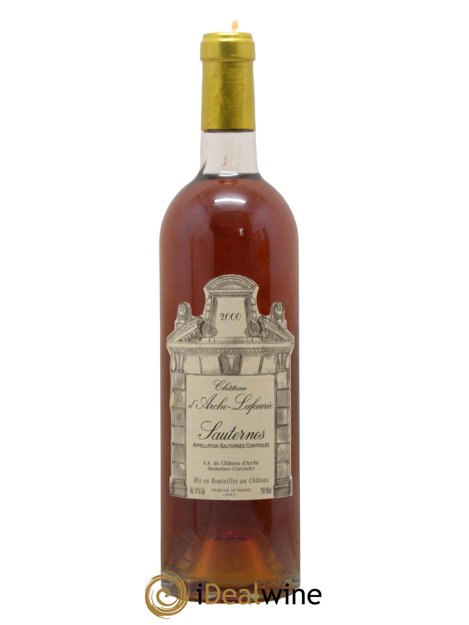 Sauternes Arche Lafaurie Château D'Arche 2000 - Lot de 1 bouteille - 0