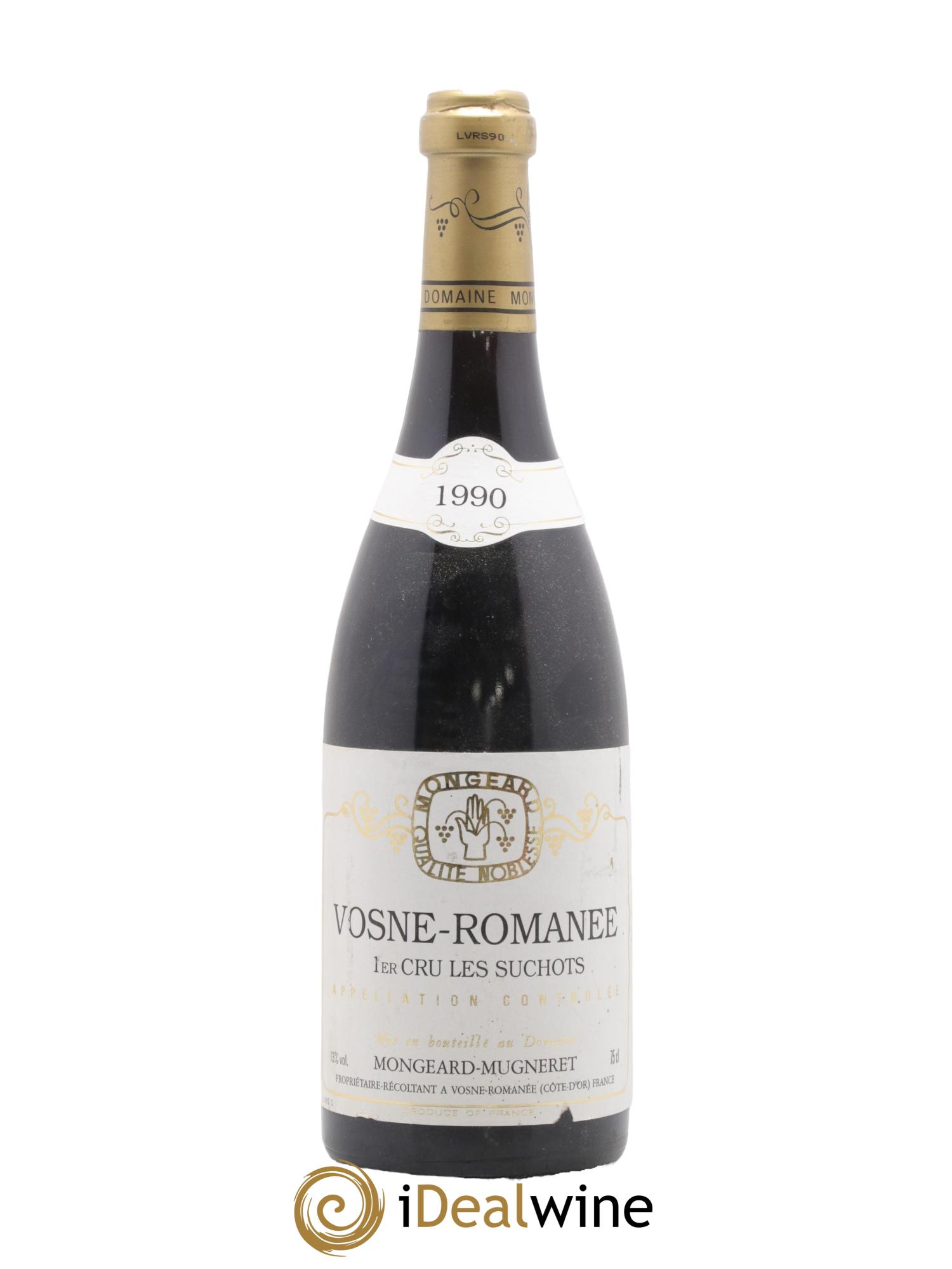 Vosne-Romanée 1er Cru Les Suchots Mongeard-Mugneret (Domaine) 1990 - Lot de 1 bouteille - 0
