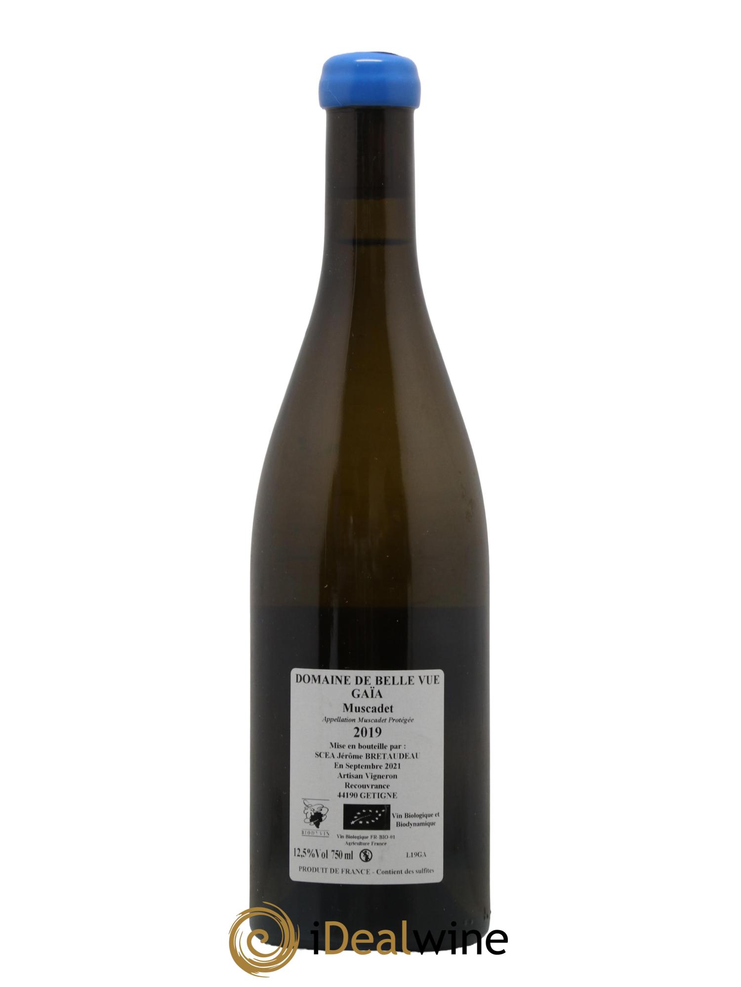 Muscadet-Sèvre-et-Maine Gaia Jérôme Bretaudeau - Domaine de Bellevue 2019 - Lot de 1 bouteille - 1