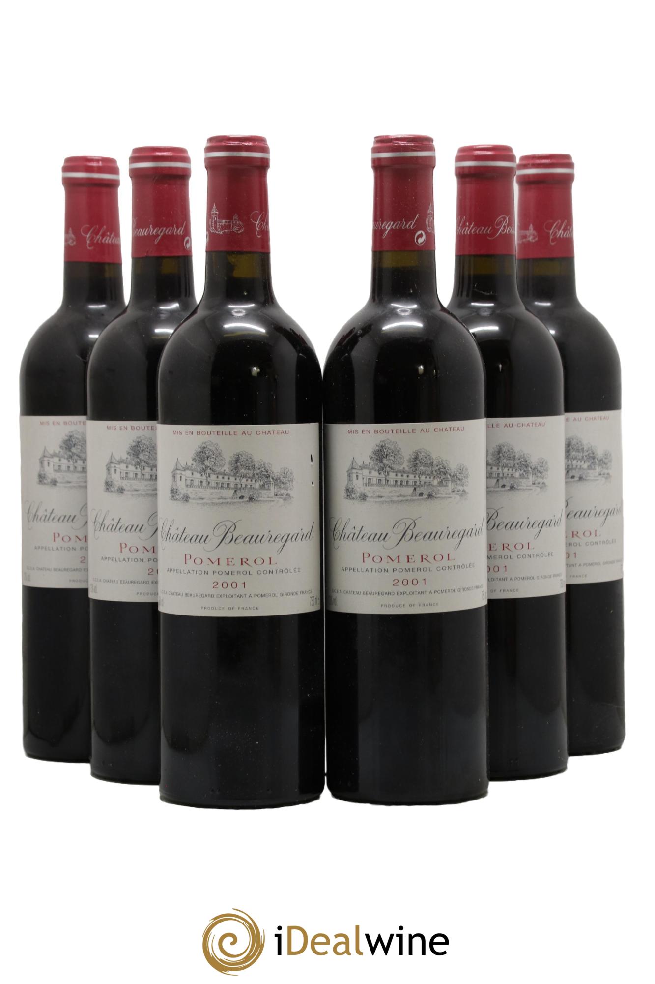 Château Beauregard 2001 - Lot de 6 bouteilles - 0