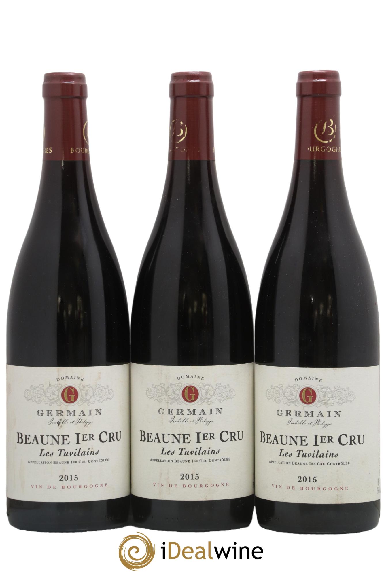 Beaune 1er Cru Les Tuvilains Germain 2015 - Lot de 3 bouteilles - 0