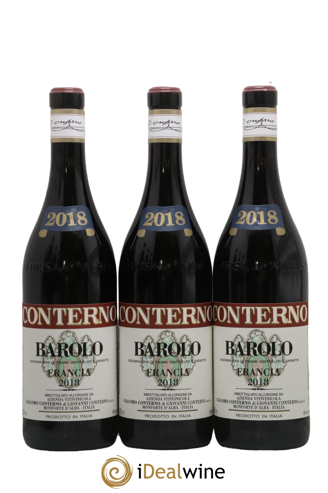 Barbera d'Alba DOC Vigna Francia Giacomo Conterno 2018 - Lot of 3 bottles - 0