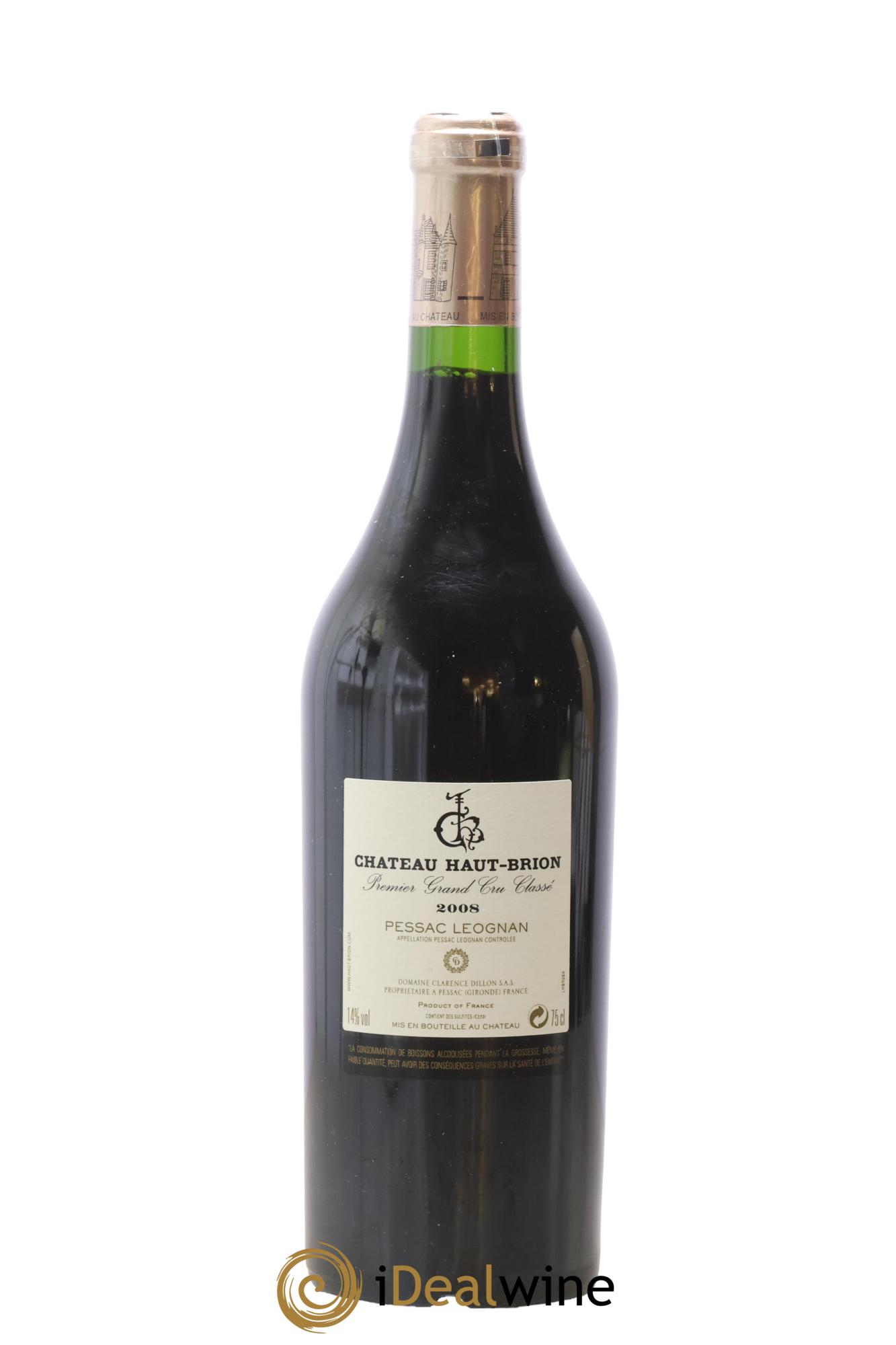 Château Haut Brion 1er Grand Cru Classé 2008 - Lotto di 1 bottiglia - 1