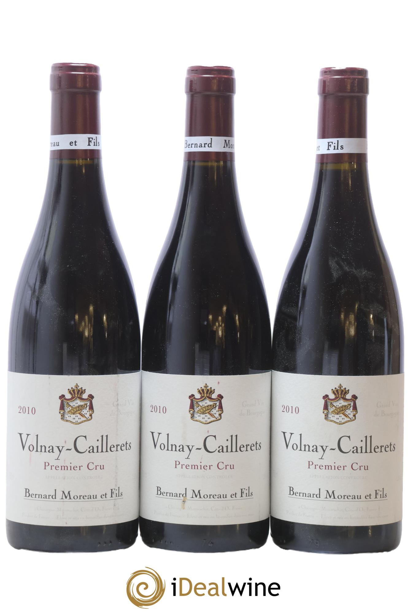 Volnay 1er Cru Les Caillerets B. Moreau 2010 - Posten von 3 Flaschen - 0