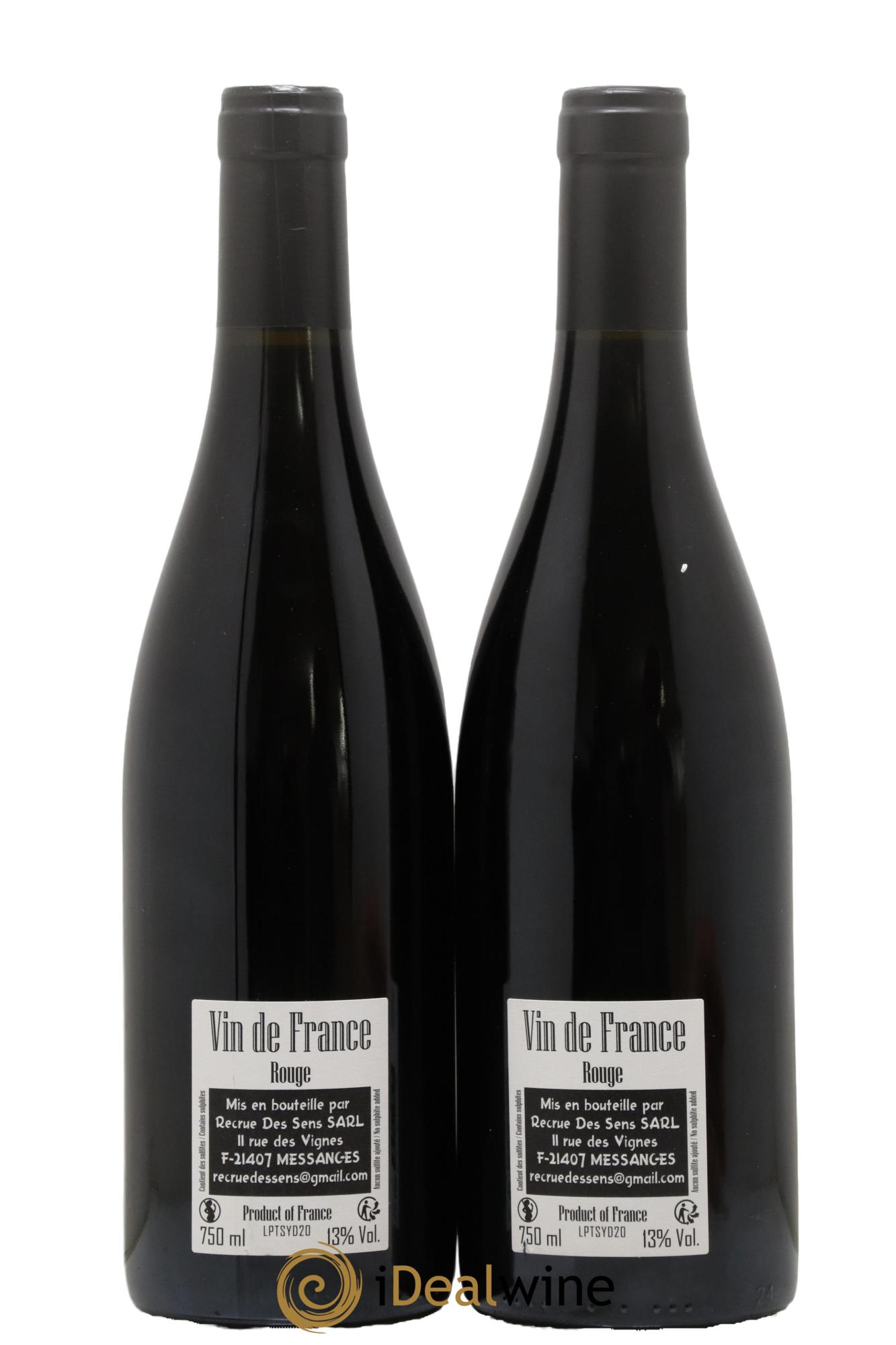 Vin de France Les Ponts Yann Durieux - Recrue des Sens 2020 - Lot of 2 bottles - 1