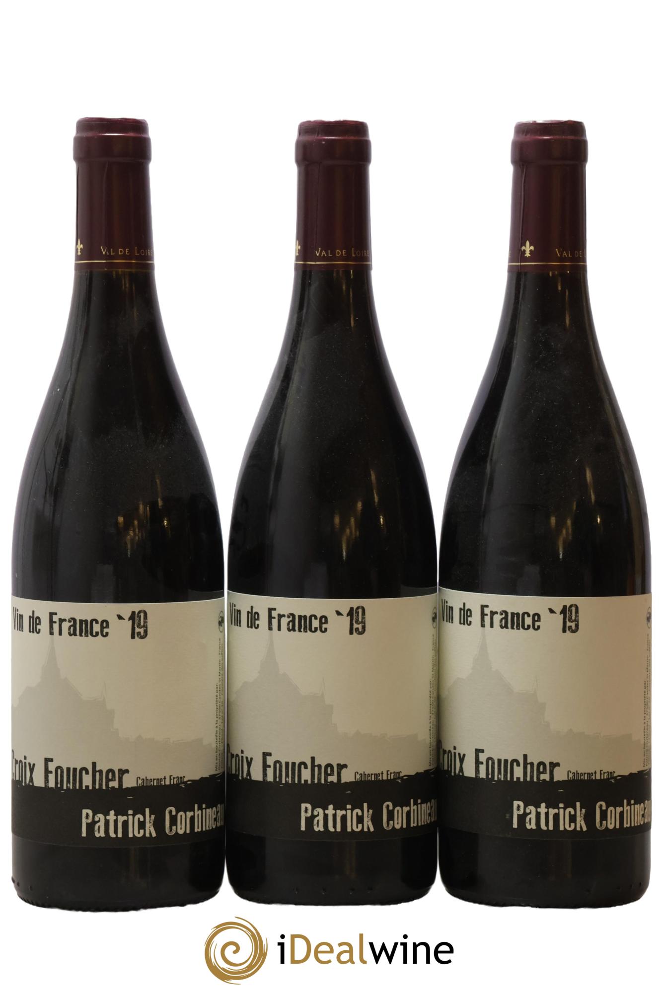 Vin de France Croix Fourcher Patrick Corbineau 2019 - Lot de 3 bouteilles - 0