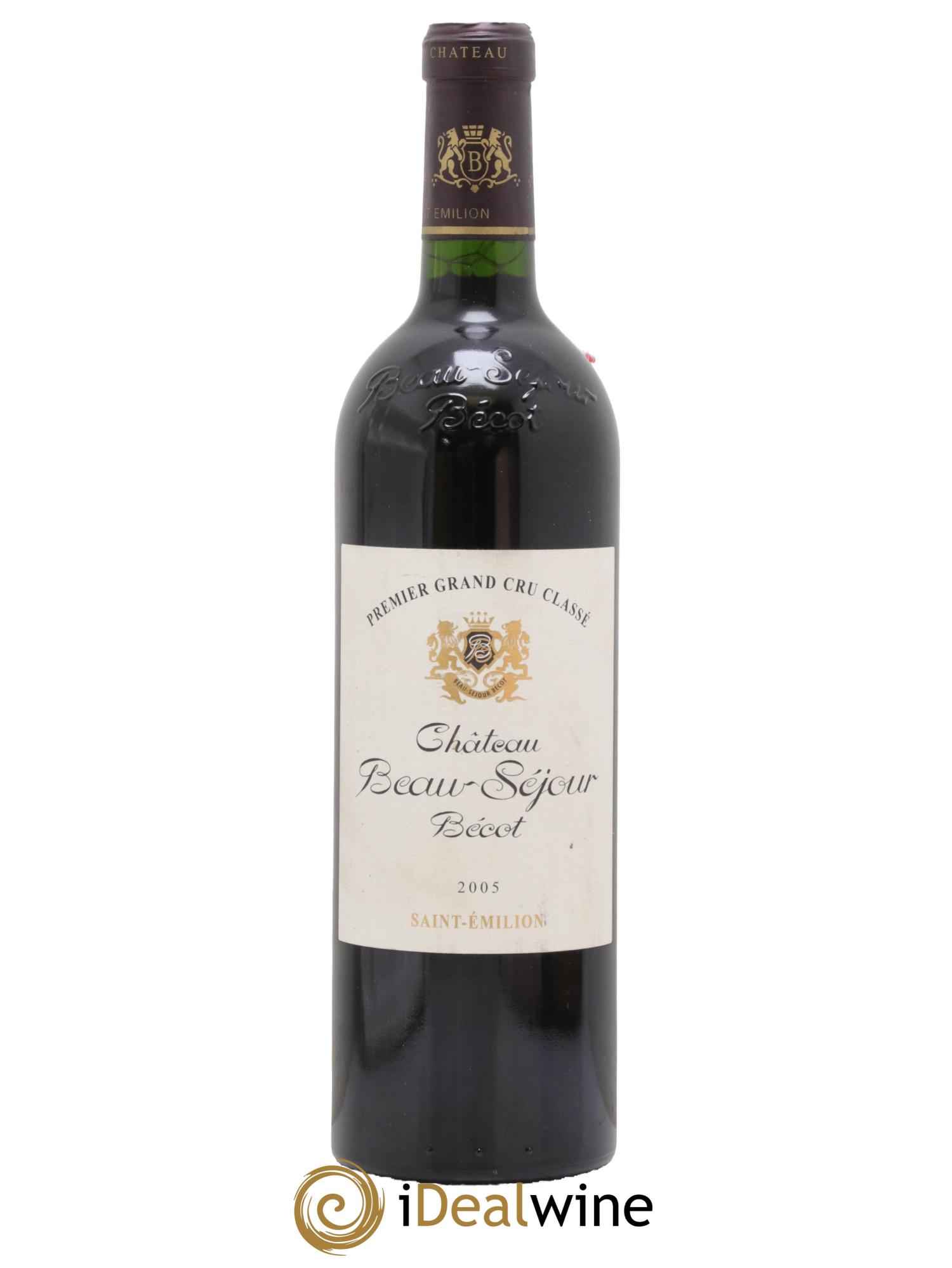 Château Beau-Séjour Bécot 1er Grand Cru Classé B 2005 - Lot de 1 bouteille - 0