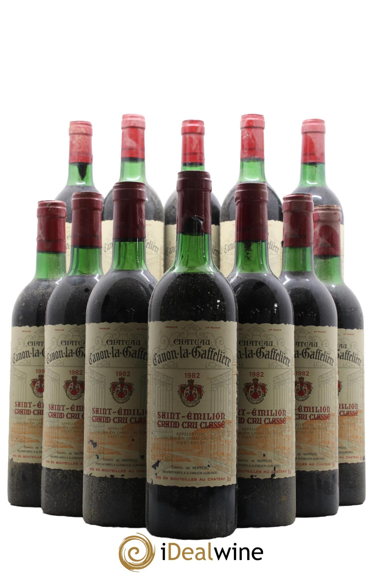Château Canon la Gaffelière 1er Grand Cru Classé B 1982 - Lot de 12 bouteilles - 0