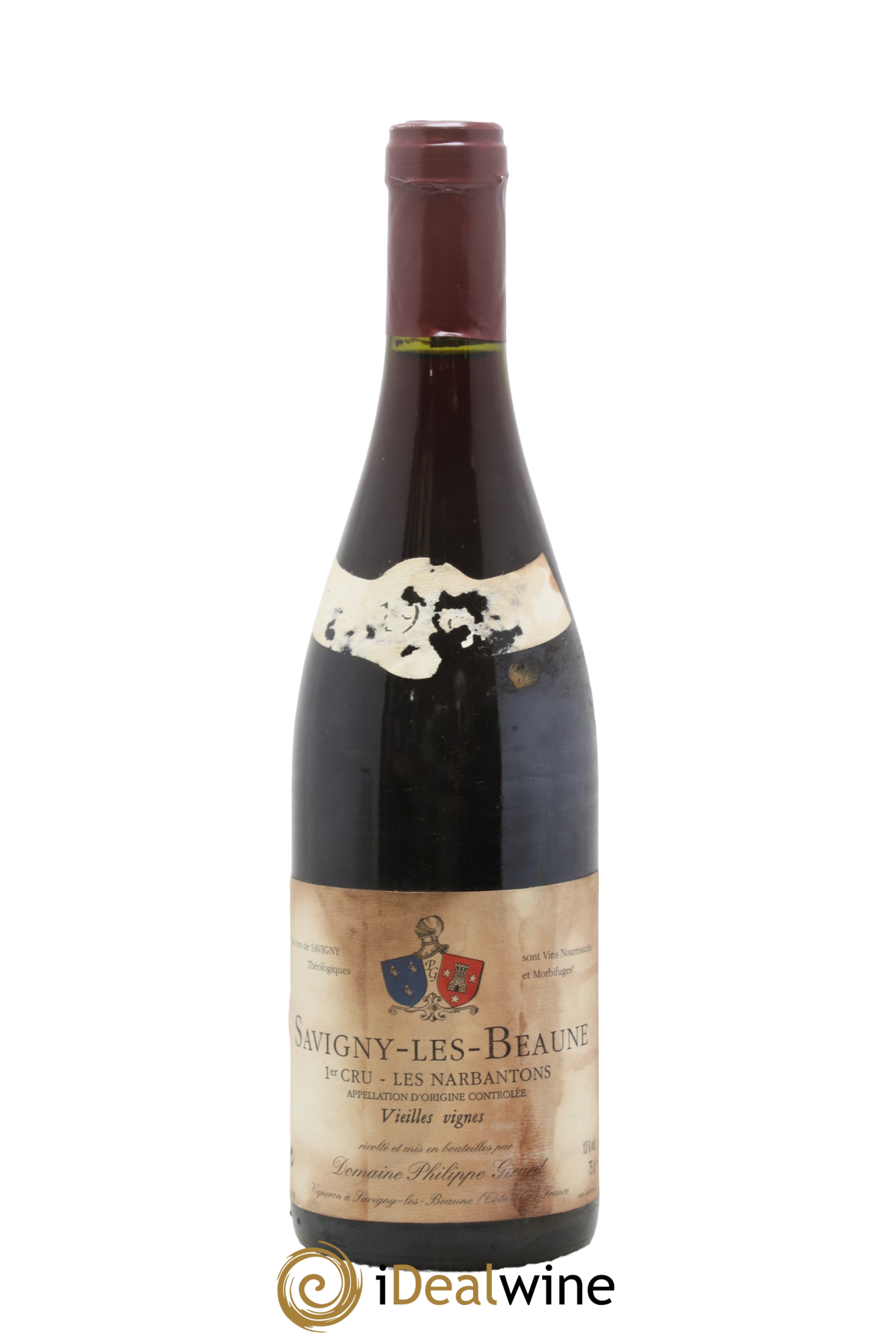 Savigny-lès-Beaune 1er Cru Narbantons Vielles Vignes Phillippe Girard 1998 - Lot de 1 bouteille - 0