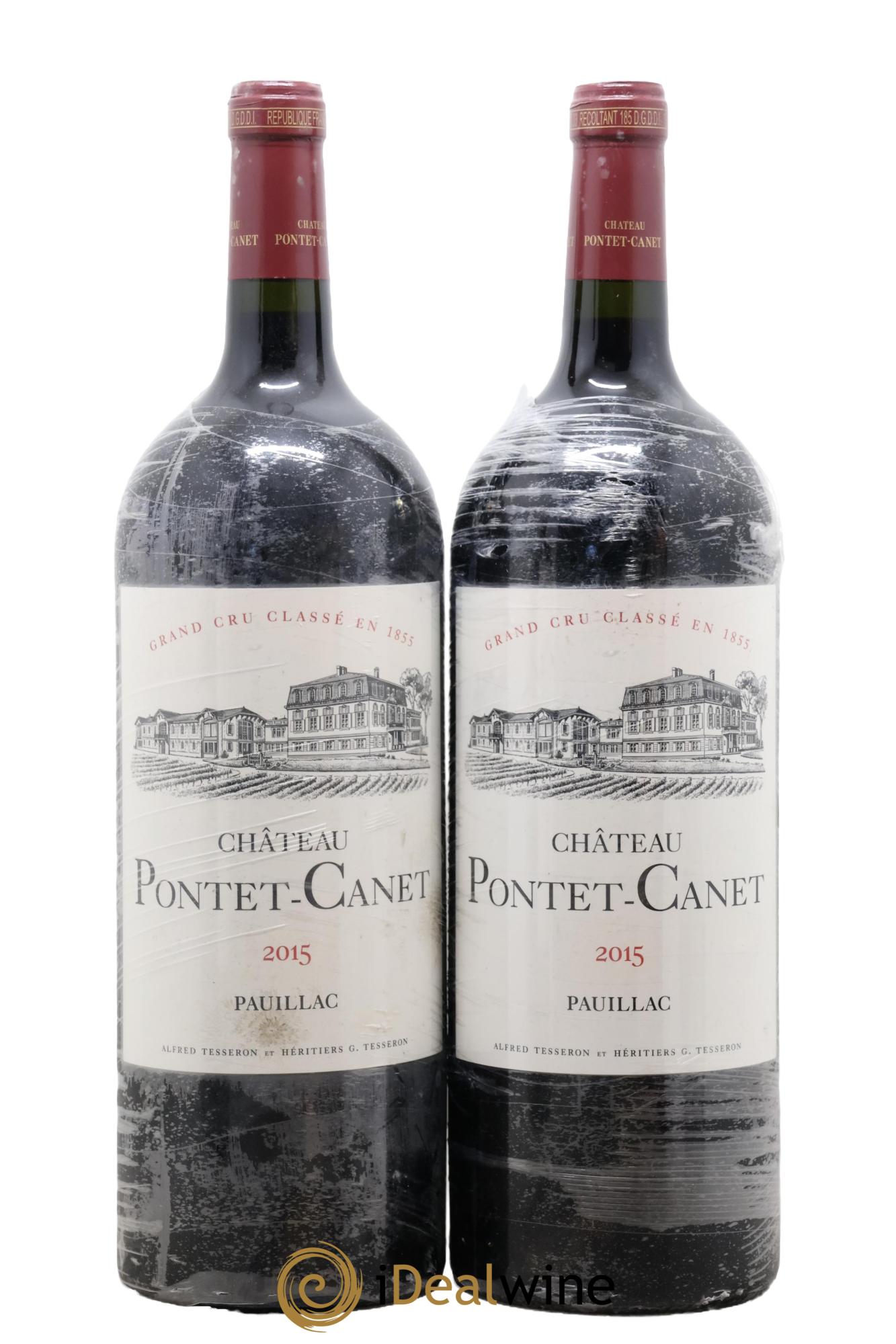 Château Pontet Canet 5ème Grand Cru Classé 2015 - Lot de 2 magnums - 0