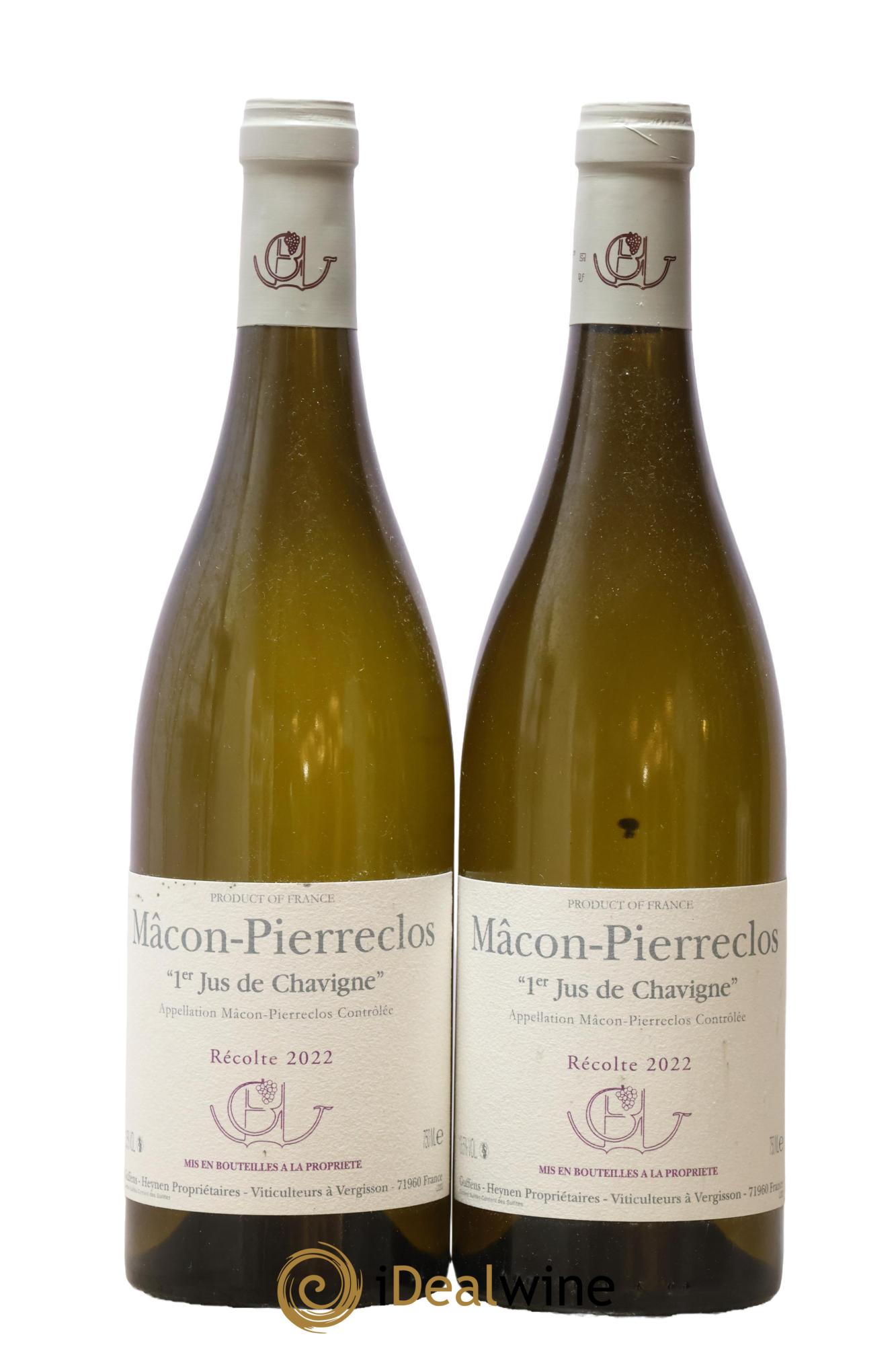 Mâcon Pierreclos 1er Jus de Chavigne Guffens-Heynen 2022 - Posten von 2 Flaschen - 0