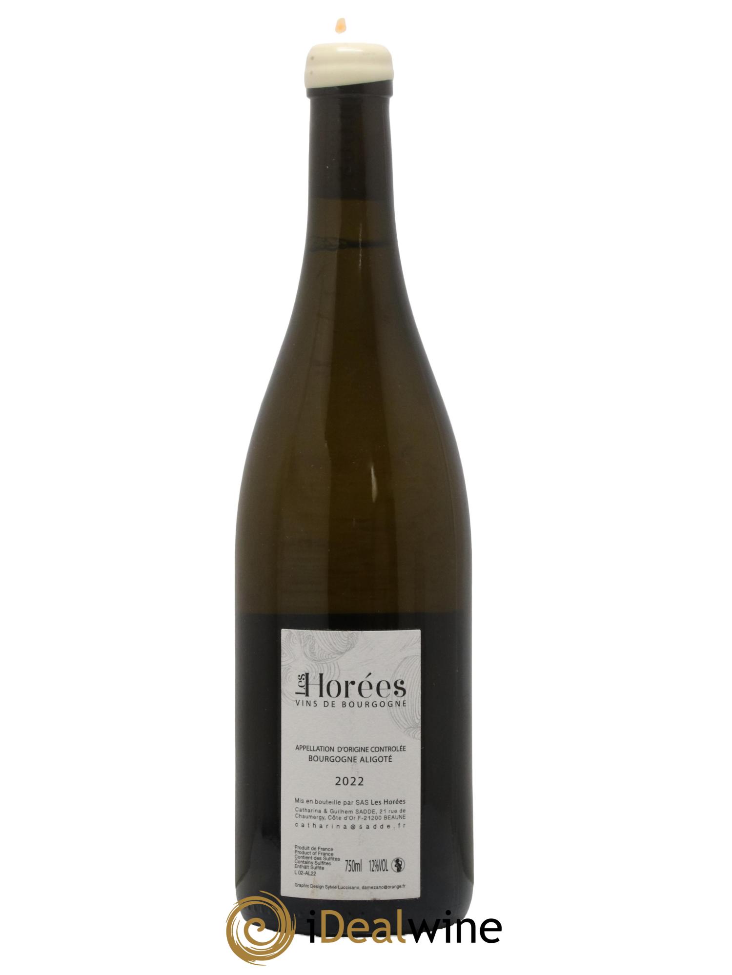 Bourgogne Aligoté En Coulezain Les Horées 2022 - Lot de 1 bouteille - 1