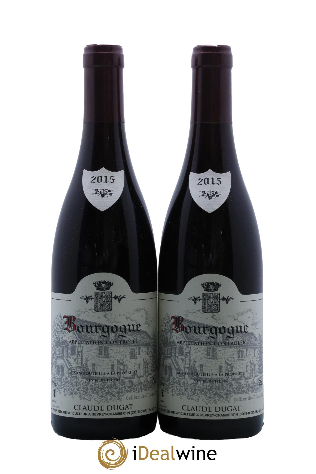 Bourgogne Claude Dugat 2015 - Lot de 2 bouteilles - 0