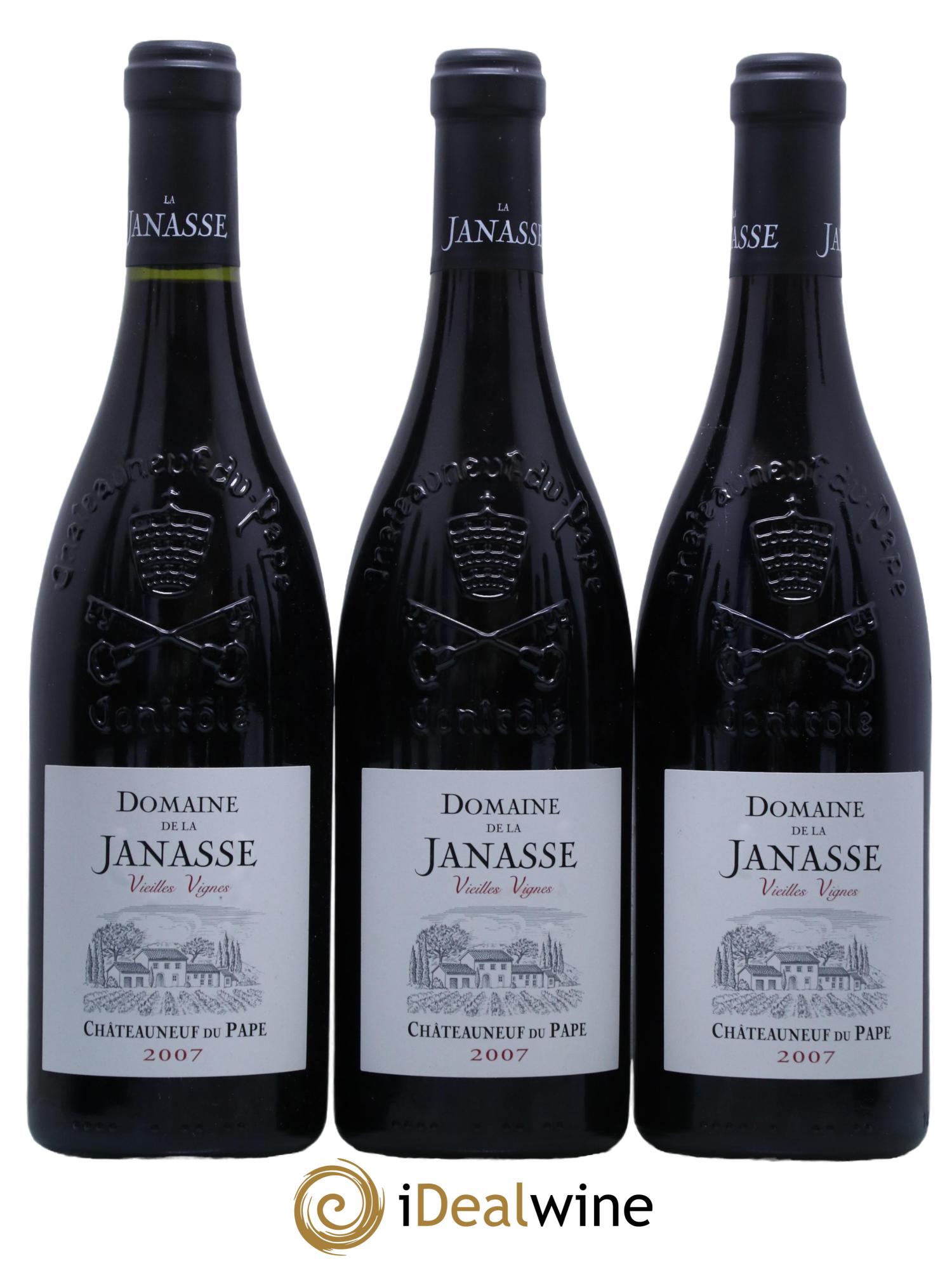 Châteauneuf-du-Pape Cuvée Vieilles Vignes La Janasse (Domaine de) 2007 - Posten von 12 Flaschen - 2