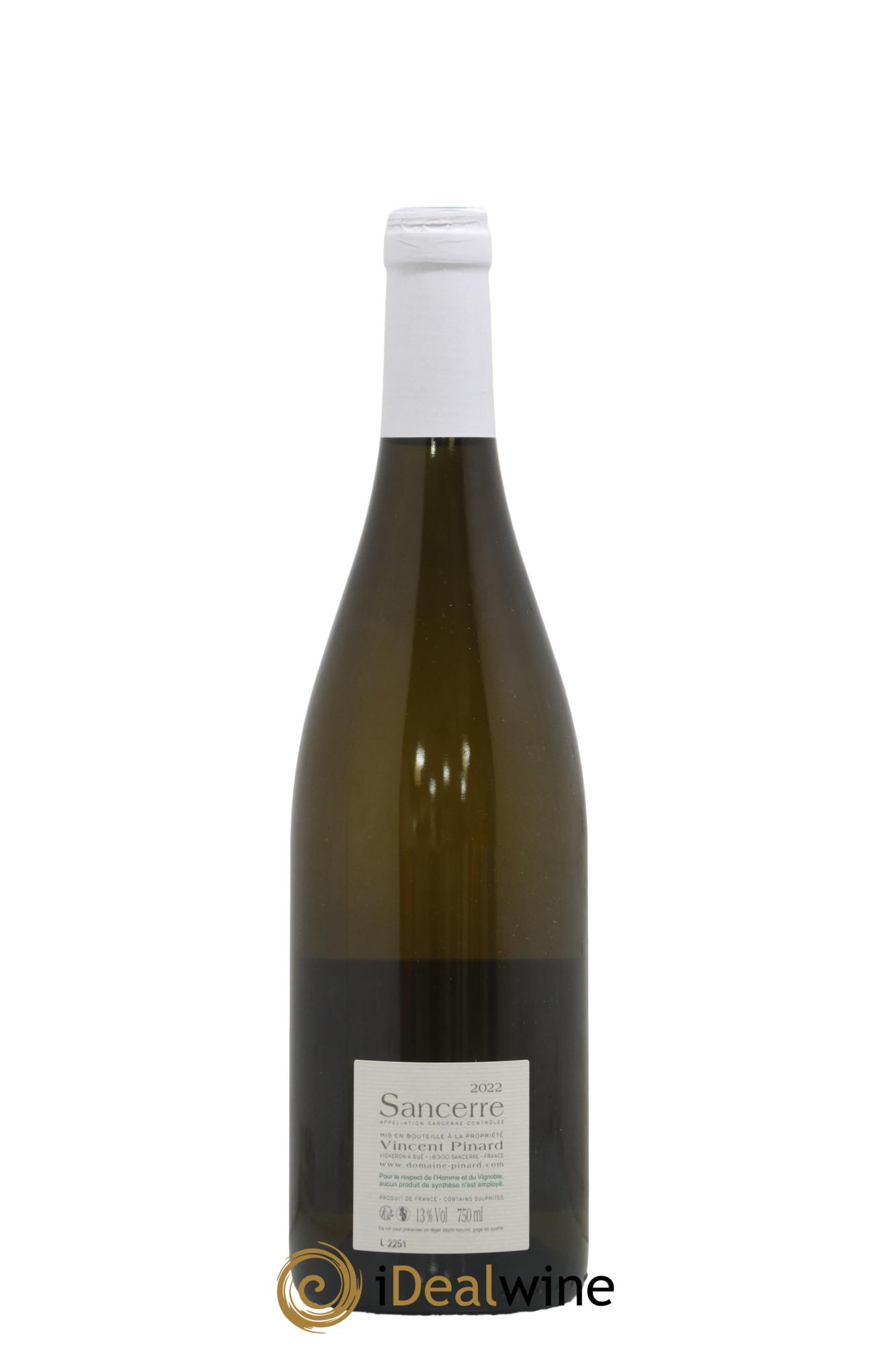 Sancerre Nuance Vincent Pinard 2022 - Lot de 1 bouteille - 1