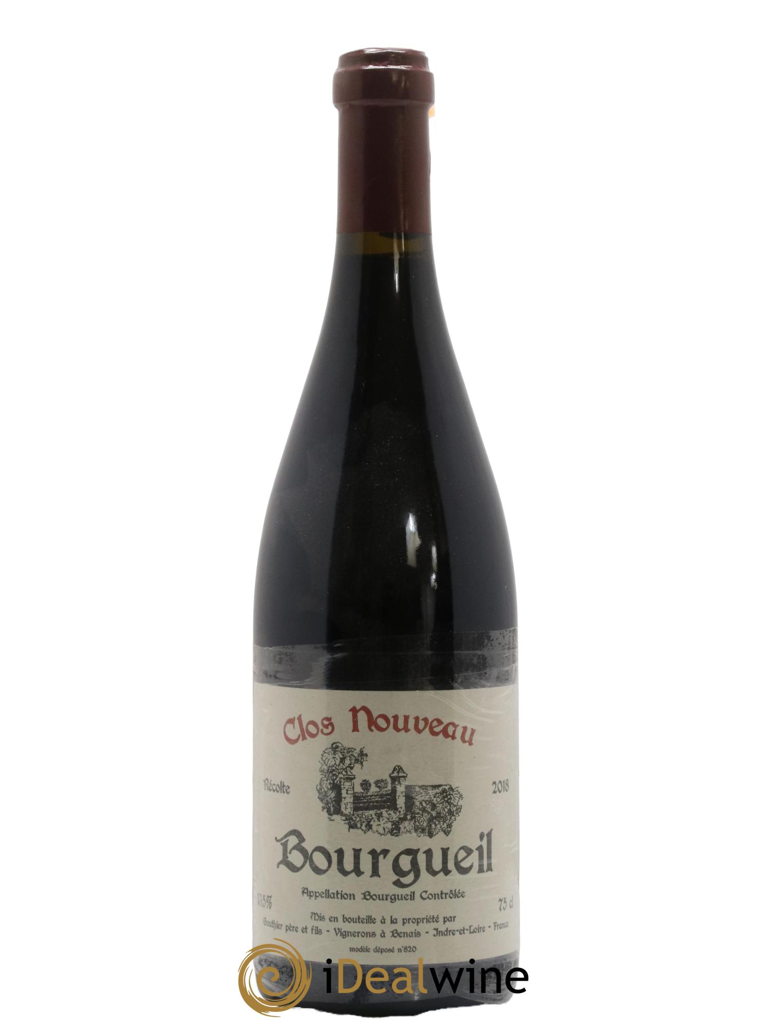 Bourgueil Clos Nouveau Domaine du Bel Air 2018 - Lot de 1 bouteille - 0