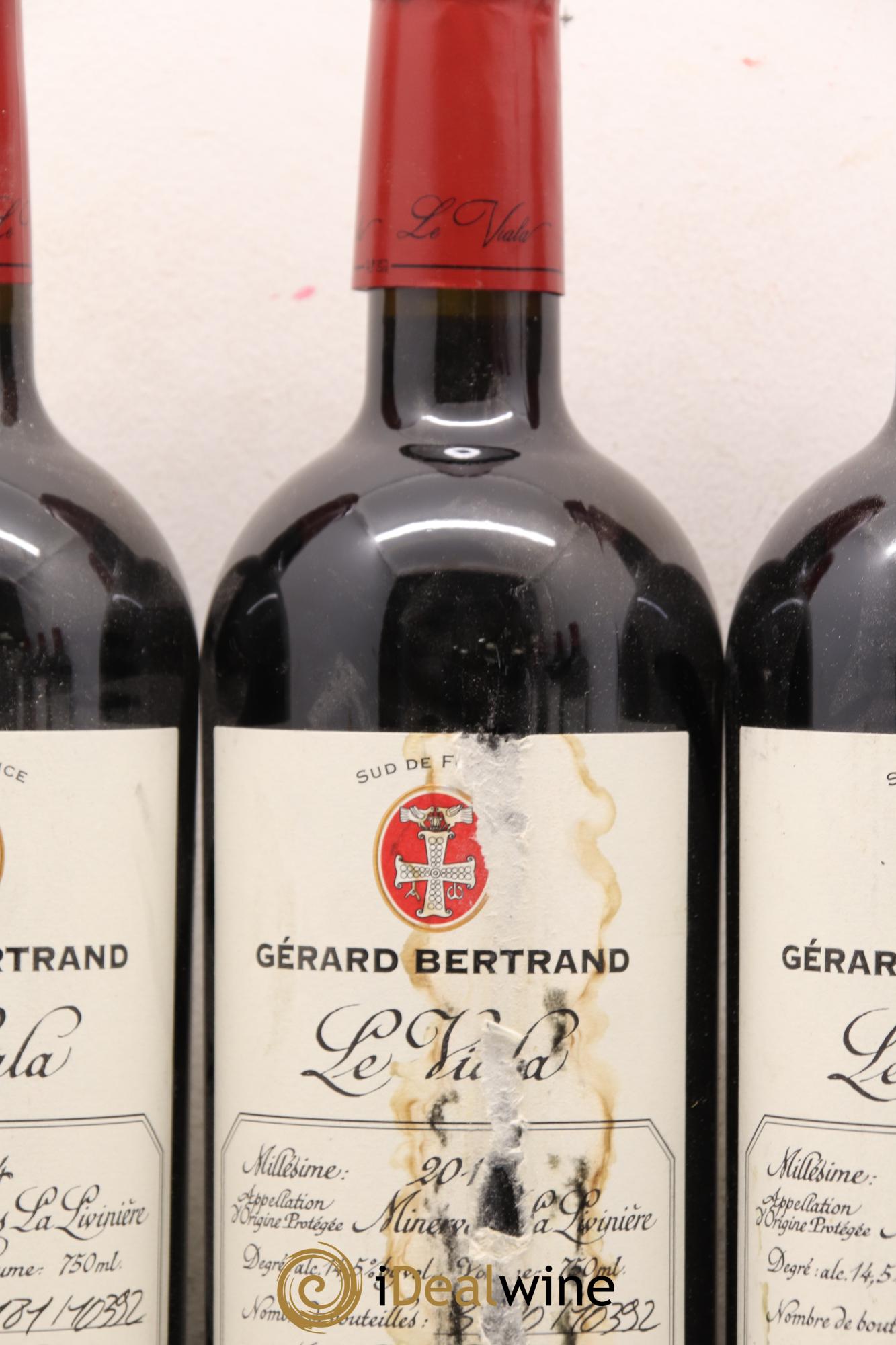 Minervois La Livinière Le Viala Gérard Bertrand 2014 - Lot de 3 bouteilles - 1