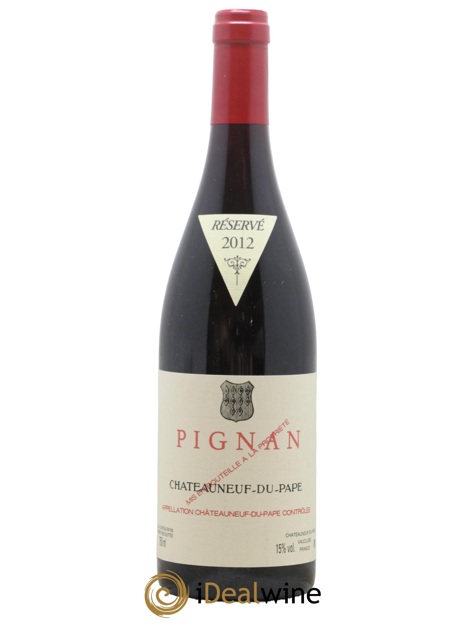 Châteauneuf-du-Pape Pignan Emmanuel Reynaud 2012 - Lot de 1 bouteille - 0