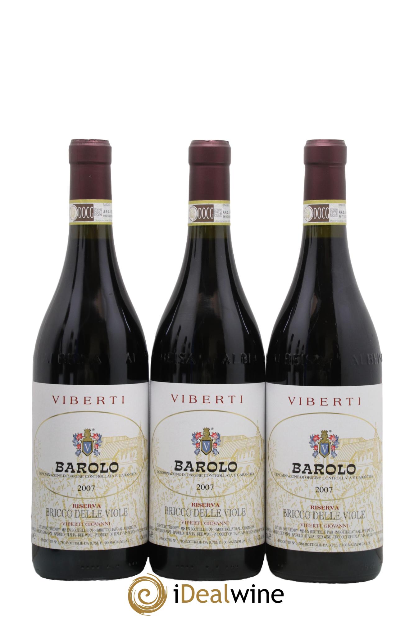 Barolo DOCG Riserva Brichho Delle Viole G Viberti 2007 - Lotto di 6 bottiglie - 1