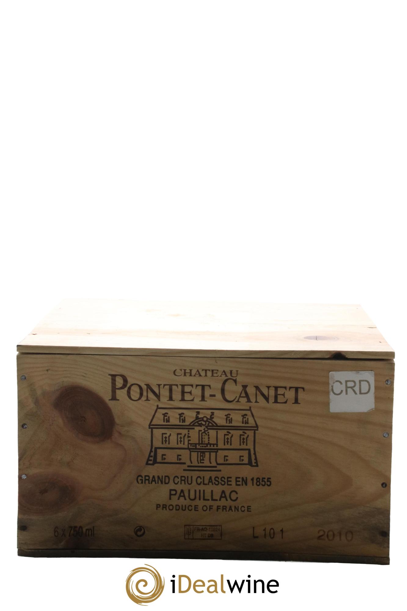 Château Pontet Canet 5ème Grand Cru Classé 2010 - Lot de 6 bouteilles - 5