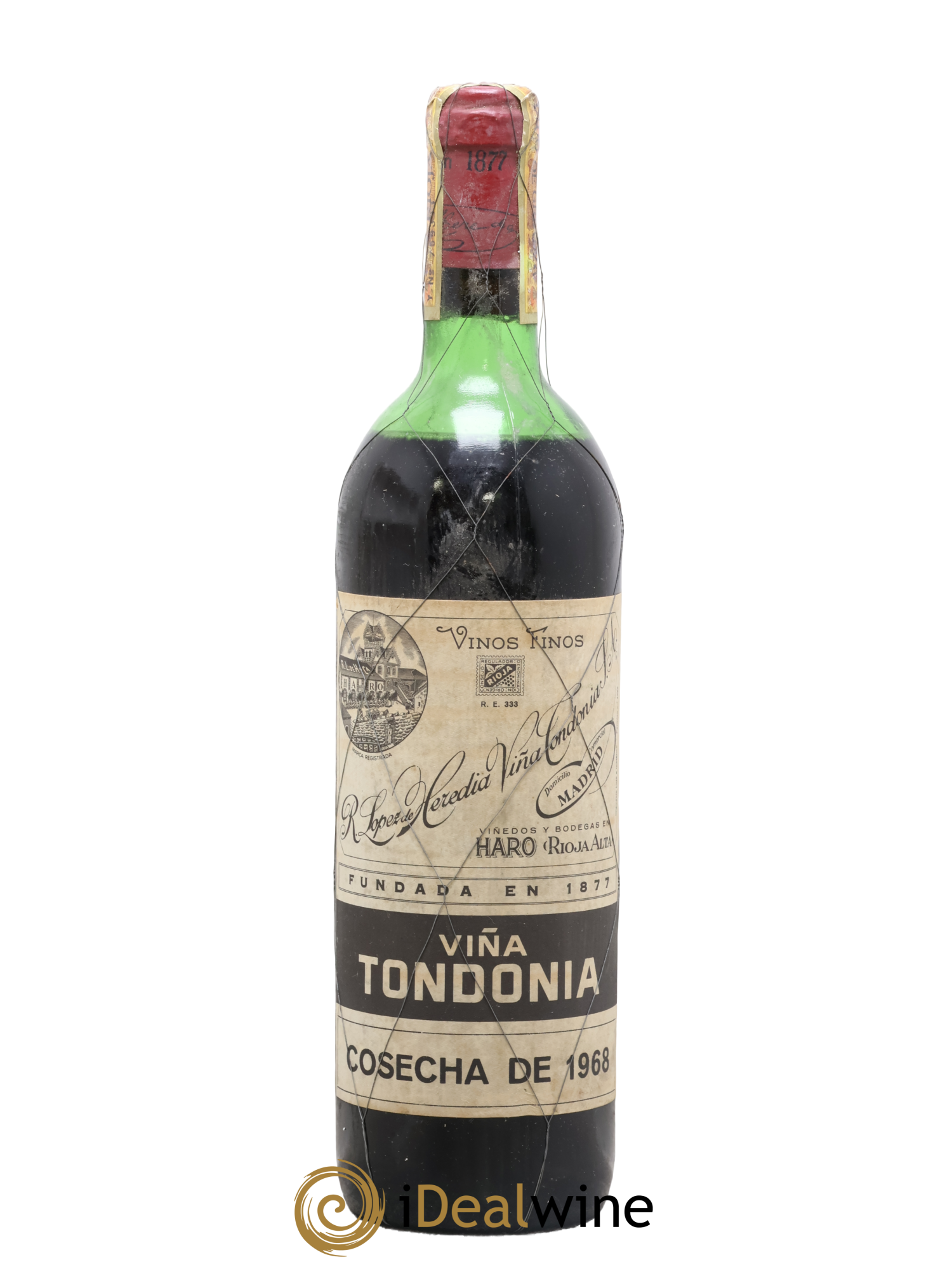 Rioja DOCA Reserva Vina Tondonia R. Lopez de Heredia 1968 - Lot de 1 bouteille - 0