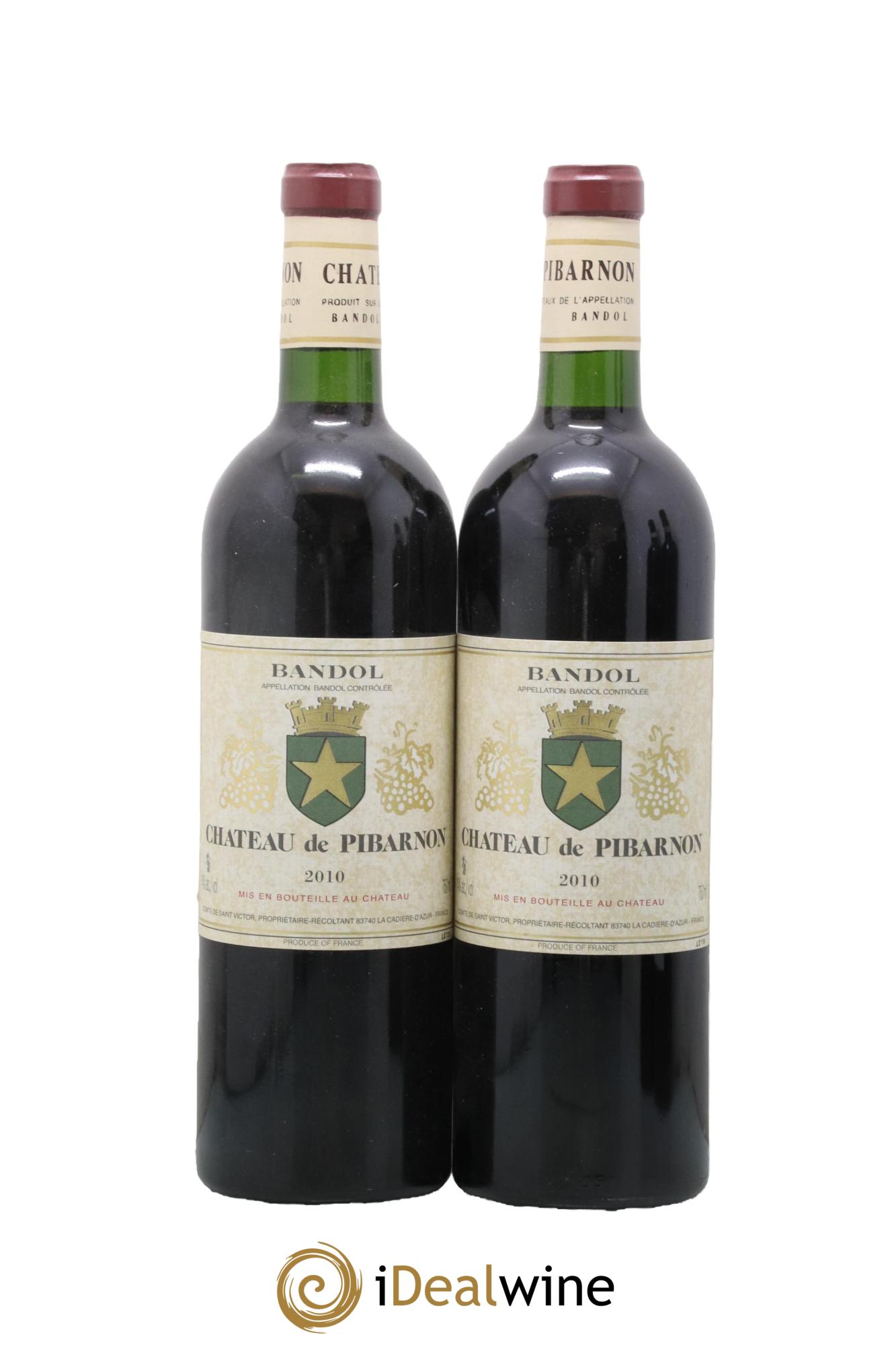 Bandol Château de Pibarnon Comte de Saint-Victor 2010 - Lot de 2 bouteilles - 0