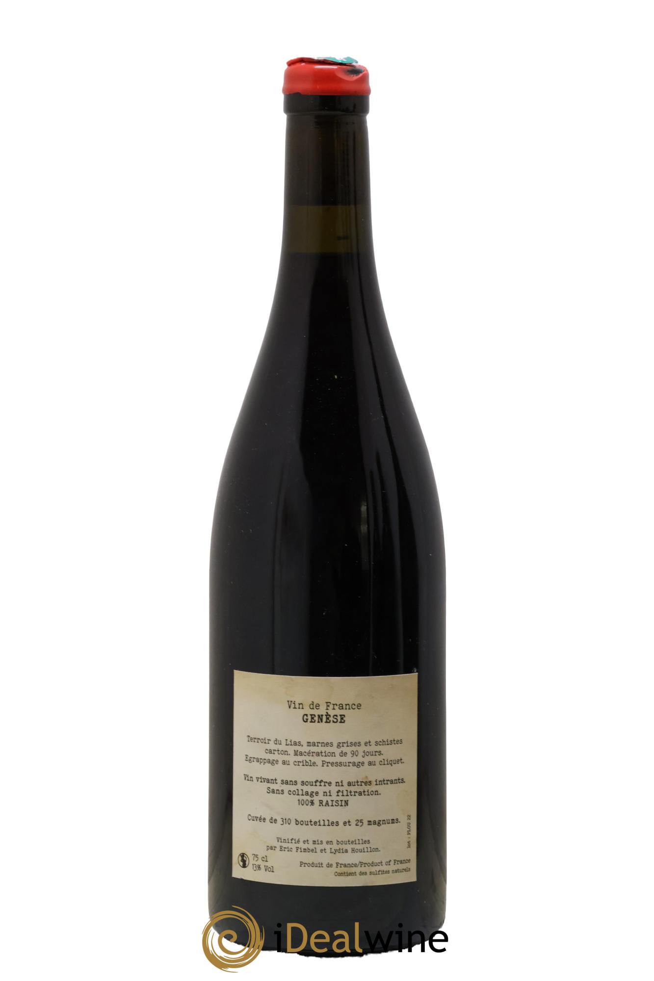 Vin de France Ploussard Genese Eric Fimbel & Lydia Houillon 2022 - Lot de 1 bouteille - 1