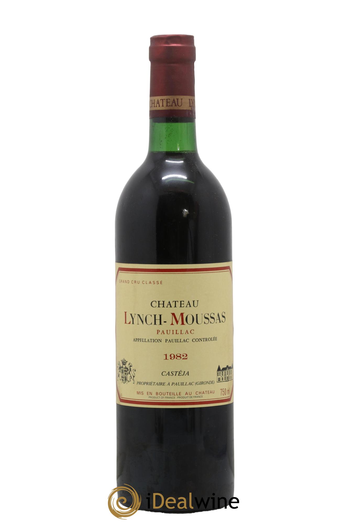 Château Lynch Moussas 5ème Grand Cru Classé 1982 - Lot de 1 bouteille - 0