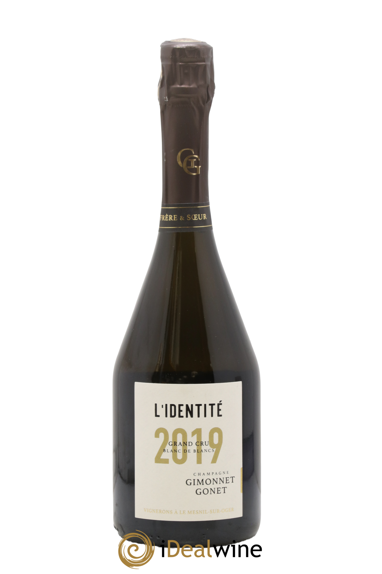 Champagne Extra-Brut Grand Cru Blanc de Blancs L'Identité Gimonnet-Gonet 2019 - Lot de 1 bouteille - 0