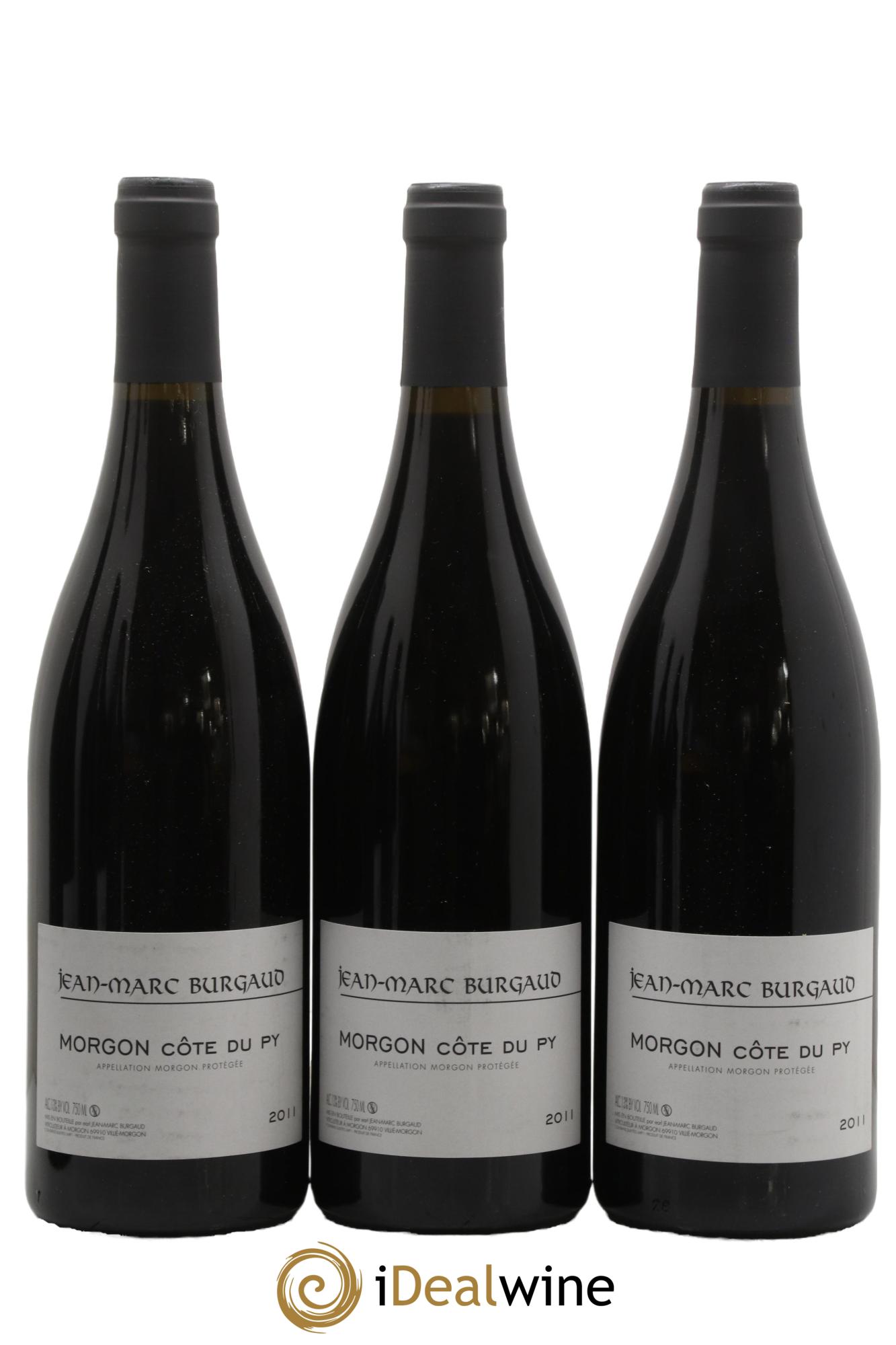 Morgon Côte du Py Jean-Marc Burgaud (Domaine) 2011 - Lot of 3 bottles - 0