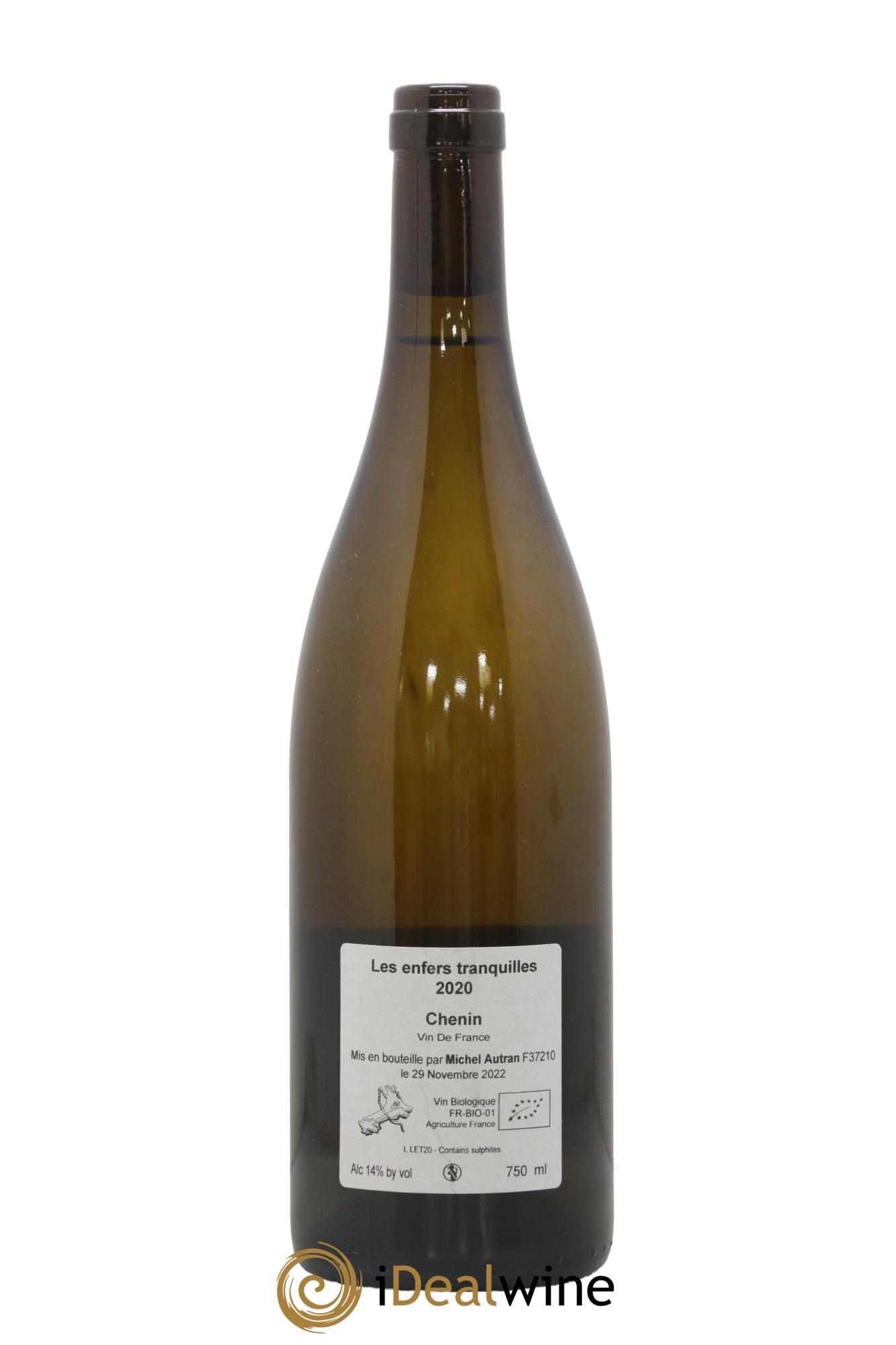 Vin de France Les Enfers Tranquilles Michel Autran 2020 - Lot de 1 bouteille - 1