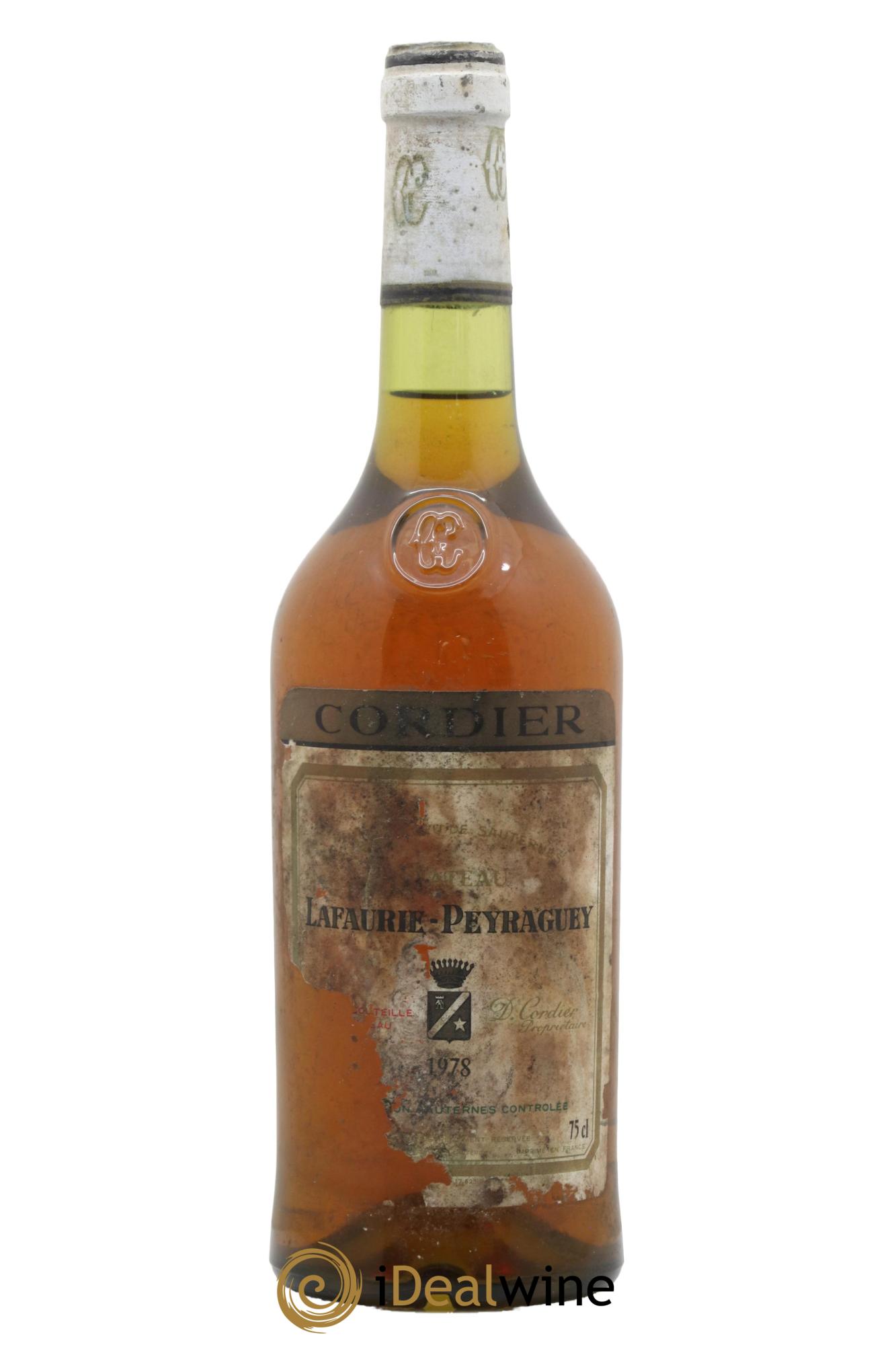 Château Lafaurie-Peyraguey 1er Grand Cru Classé 1978 - Lot de 1 bouteille - 0