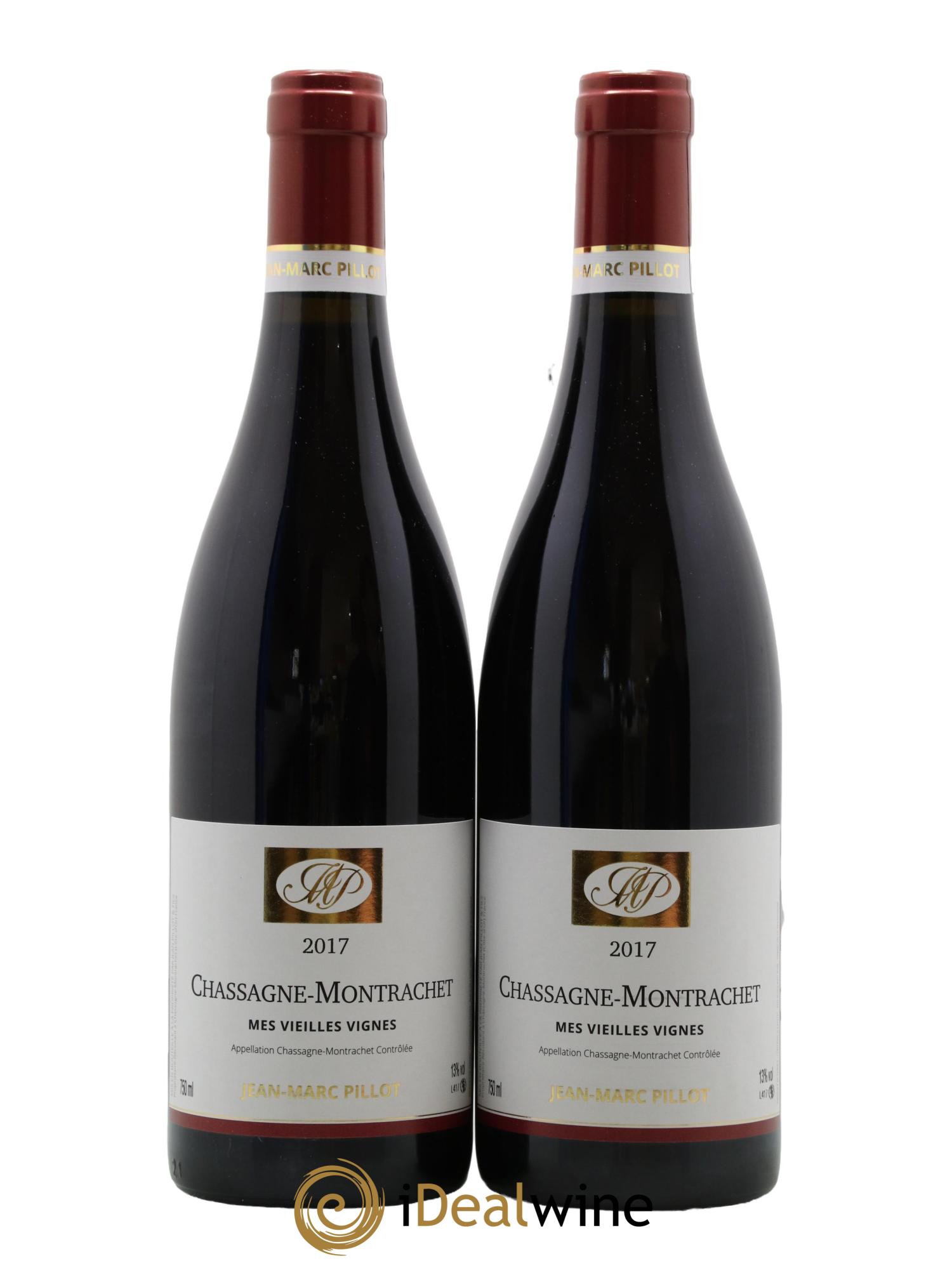 Chassagne-Montrachet Vieilles Vignes Jean-Marc Pillot et Fils (Domaine) 2017 - Lot de 2 bouteilles - 0