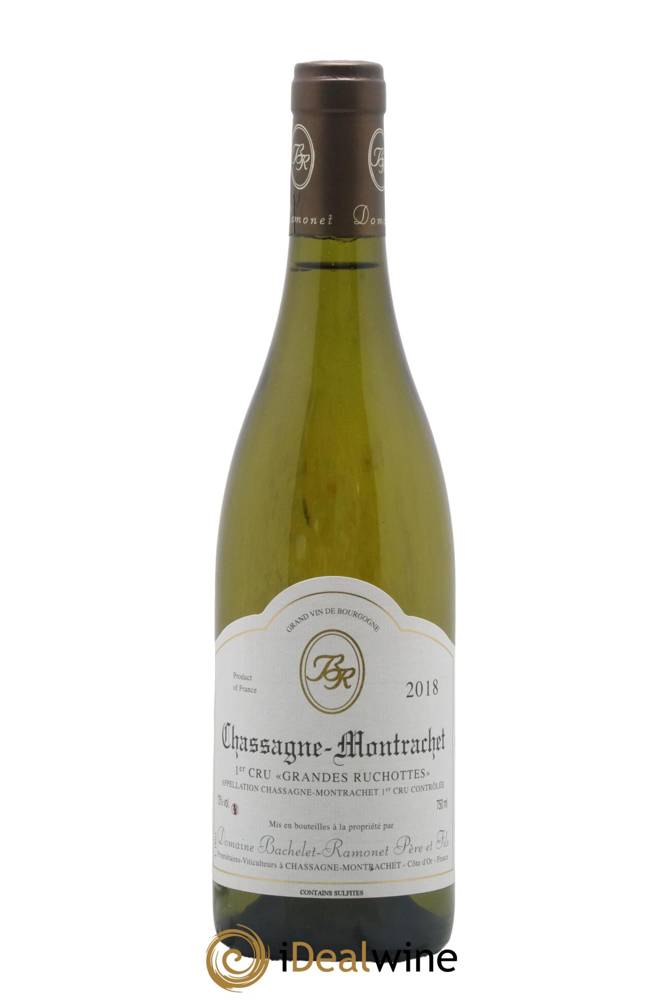 Chassagne-Montrachet 1er Cru Les Grandes Ruchottes Bachelet-Ramonet (Domaine) 2018 - Lot de 1 bouteille - 0