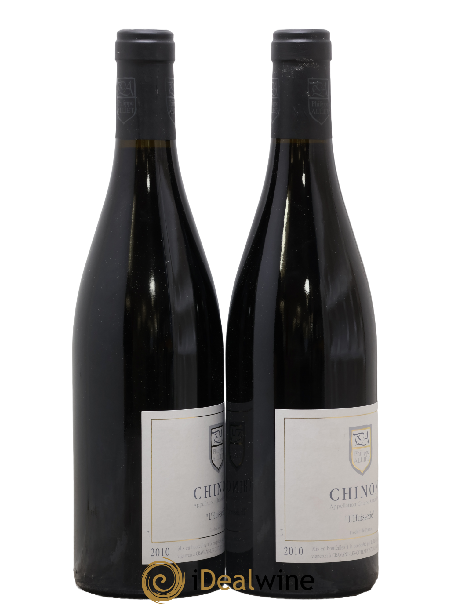 Chinon L'Huisserie Philippe Alliet 2010 - Lot of 2 bottles - 1