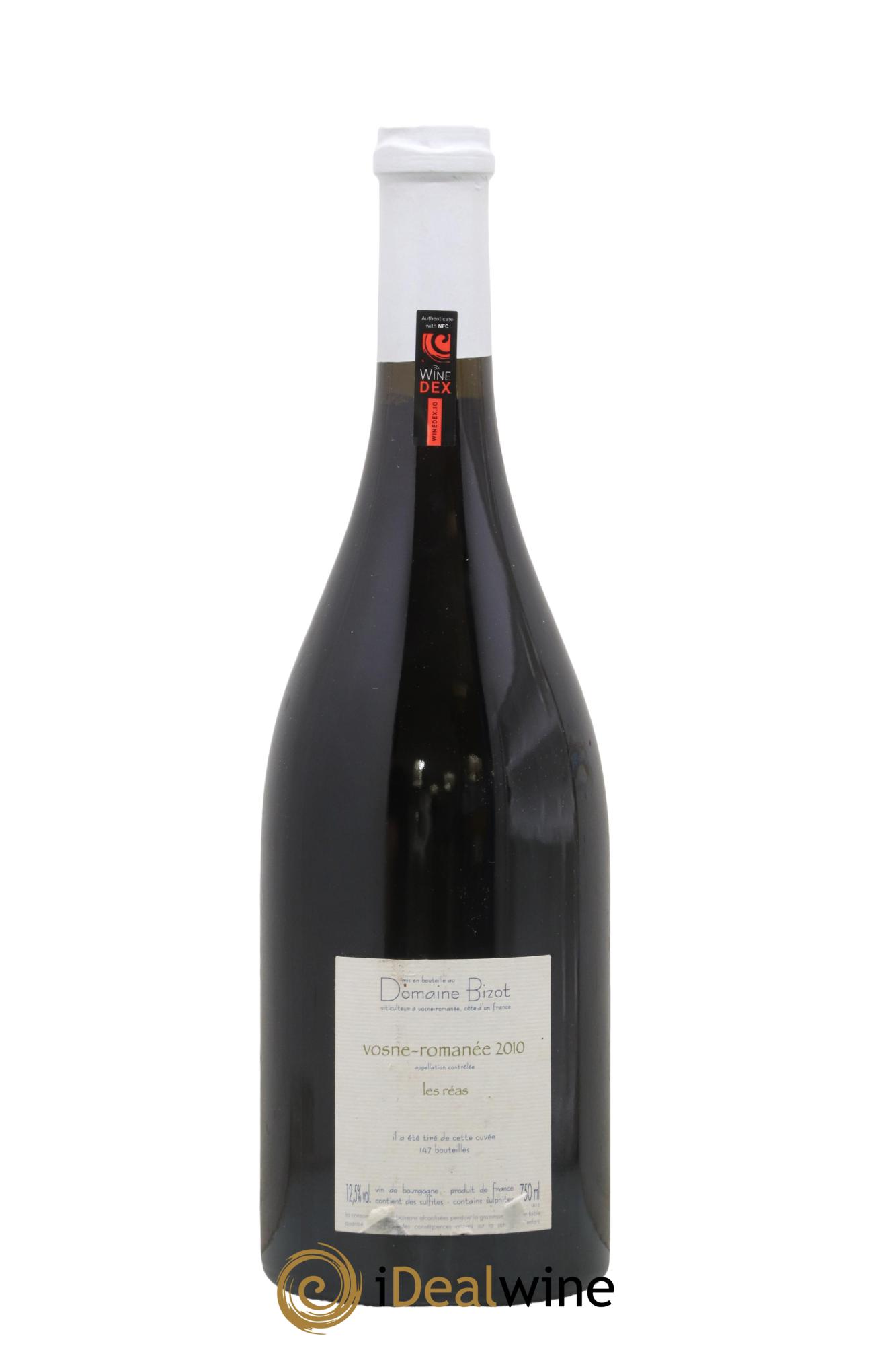 Vosne-Romanée Les Réas Bizot (Domaine) 2010 - Lot de 1 bouteille - 1