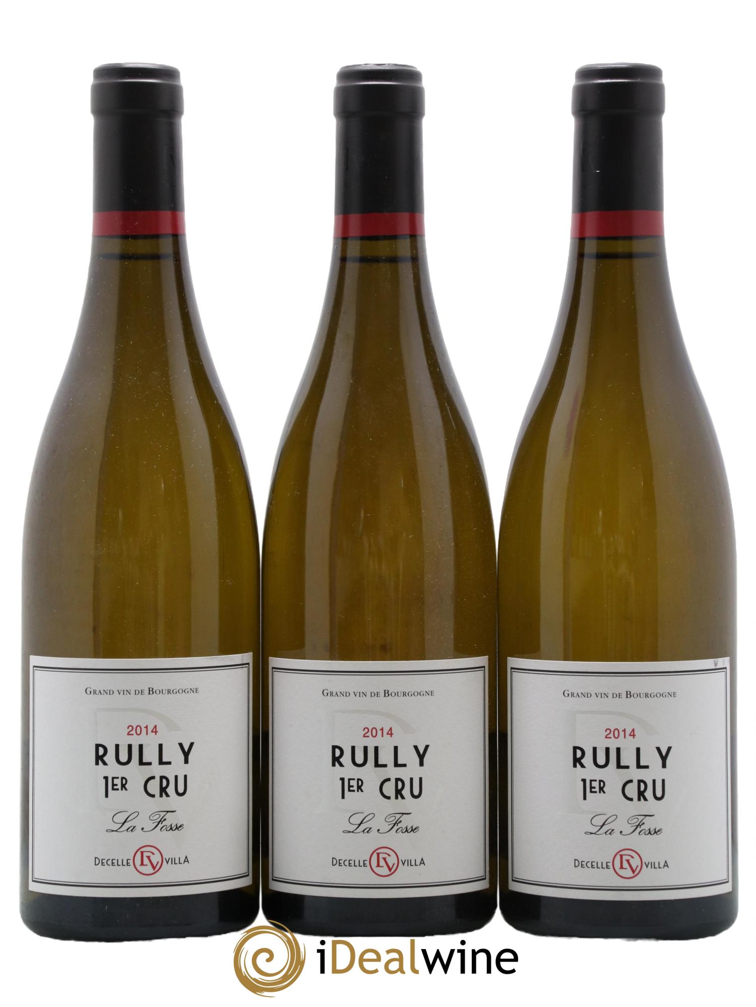 Rully 1er Cru La Fosse Domaine Decelle Villa 2014 - Lot de 3 bouteilles - 0