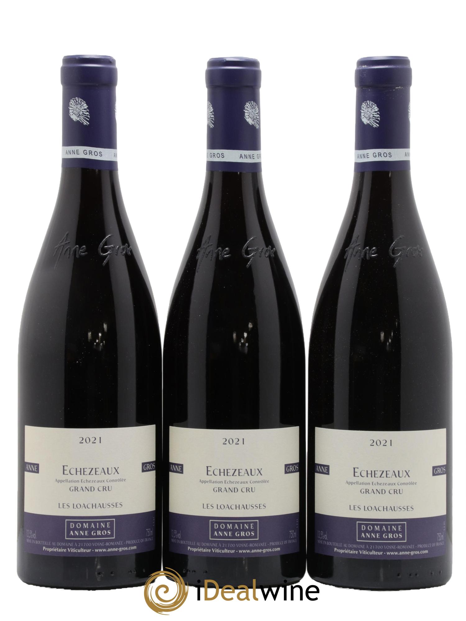 Echezeaux Grand Cru Les Loachausses Anne Gros 2021 - Lot de 3 bouteilles - 0