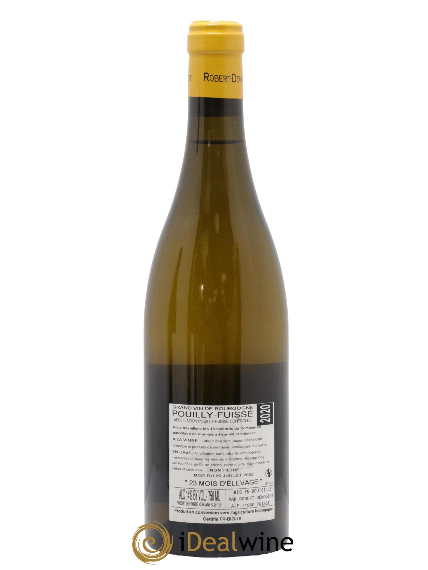 Pouilly-Fuissé La Croix Vieilles Vignes Robert Denogent (Domaine) 2020 - Lot de 1 bouteille - 1