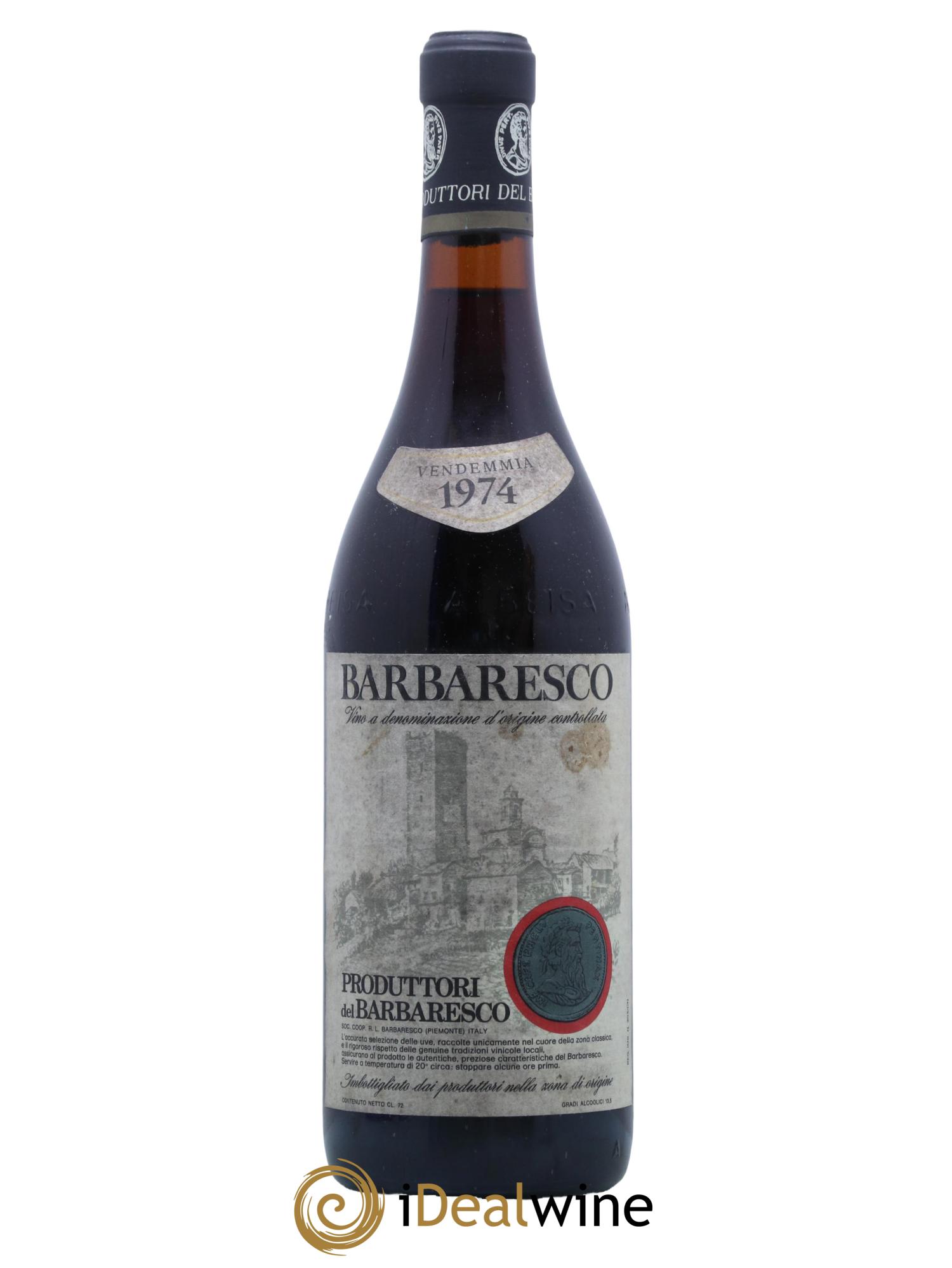 Barbaresco DOCG Produttori del Barbaresco 1974 - Lot de 1 bouteille - 0