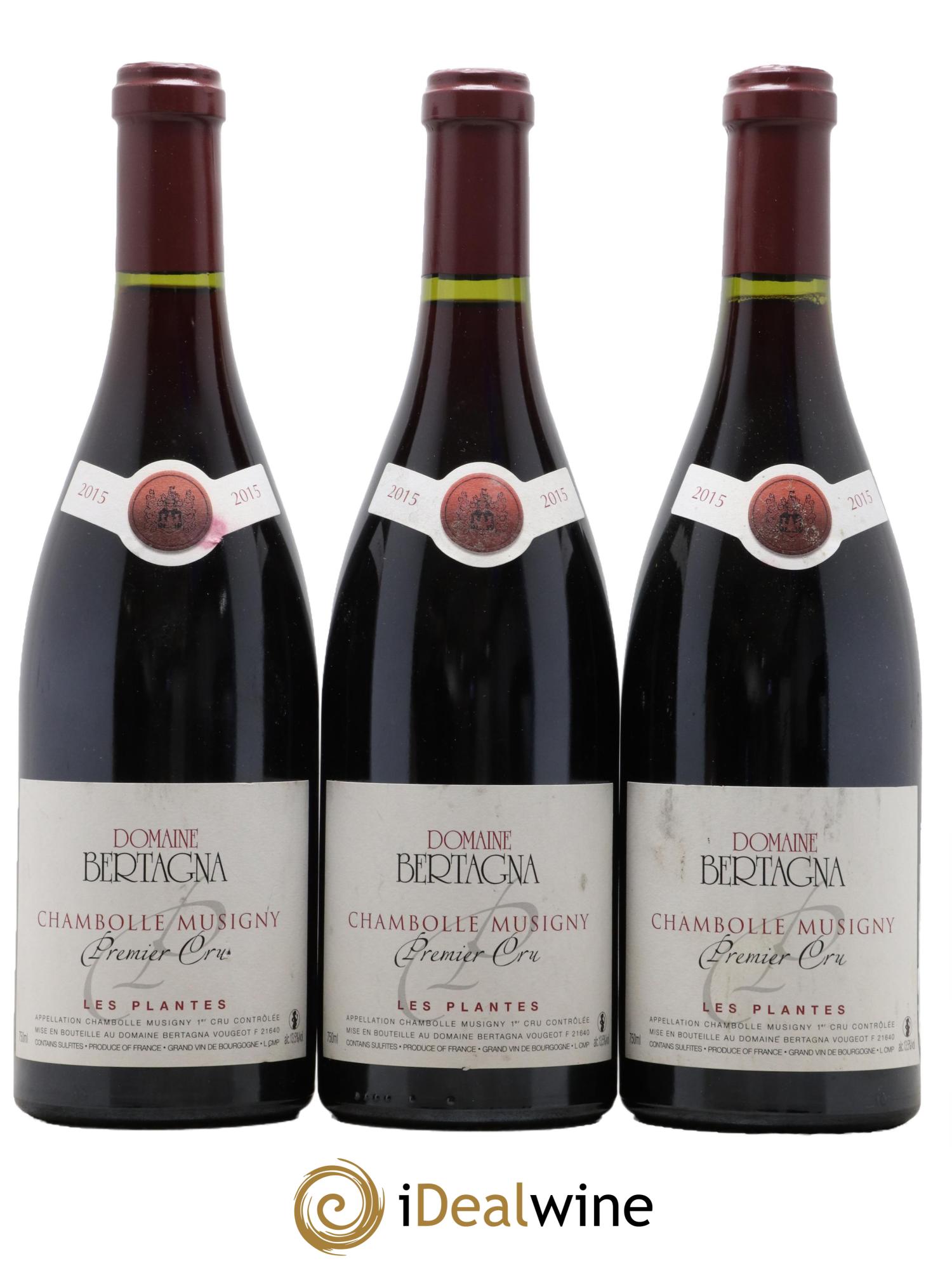 Chambolle-Musigny 1er Cru Les Plantes Bertagna 2015 - Lot de 3 bouteilles - 0