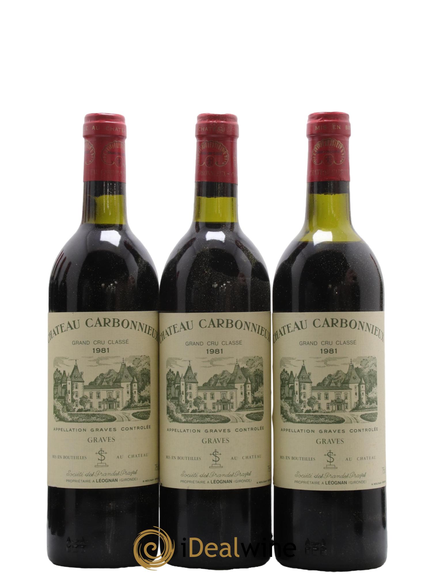 Château Carbonnieux Cru Classé de Graves 1981 - Lot de 12 bouteilles - 2