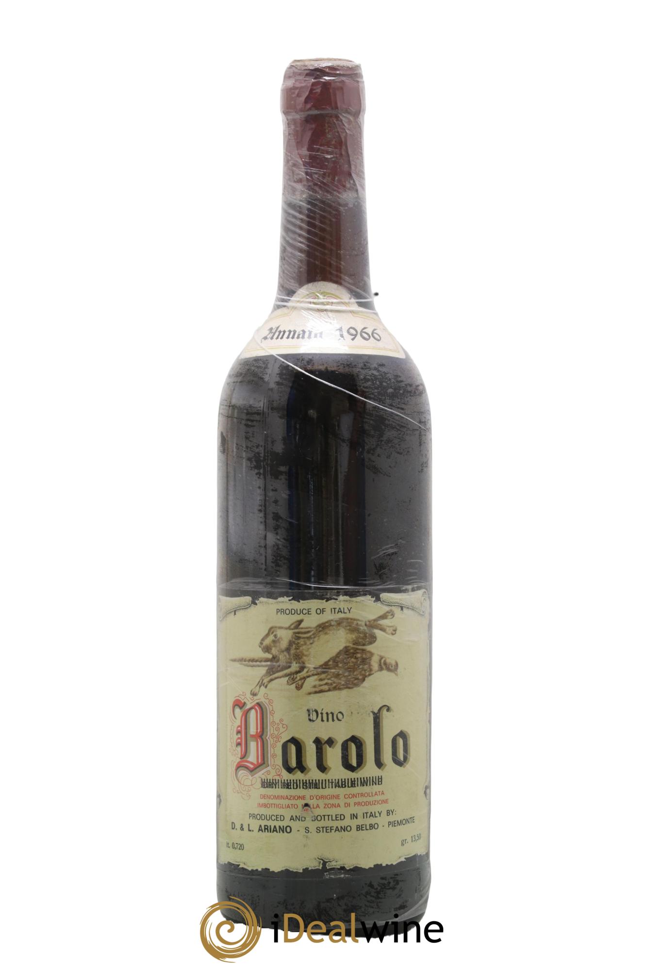 Barolo DOCG Ariano 1966 - Lotto di 1 bottiglia - 0