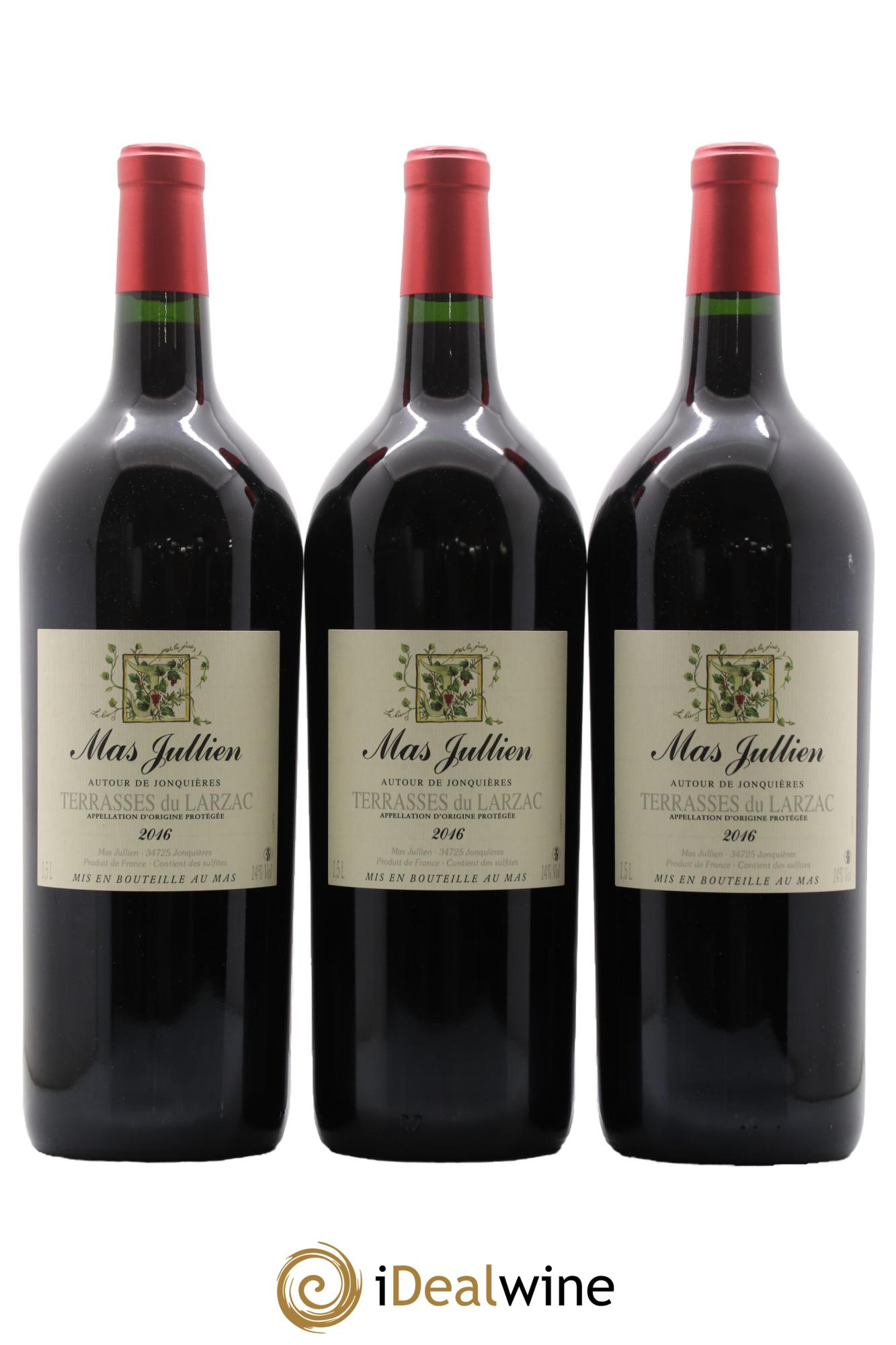 Terrasses du Larzac Mas Jullien Autour de Jonquières Olivier Jullien 2016 - Lot de 3 magnums - 0
