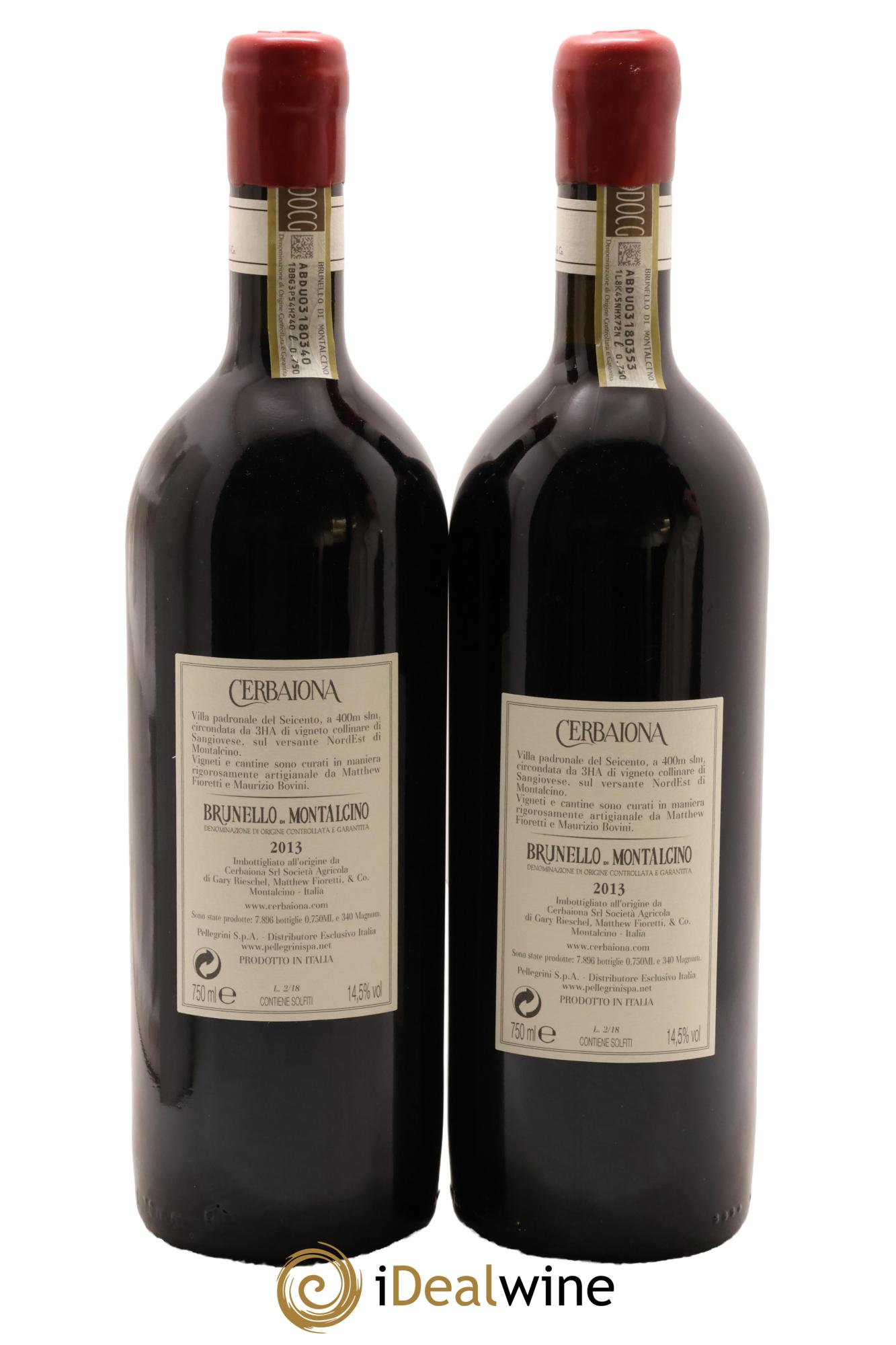 Brunello di Montalcino DOCG Cerbaiona 2013 - Posten von 2 Flaschen - 1