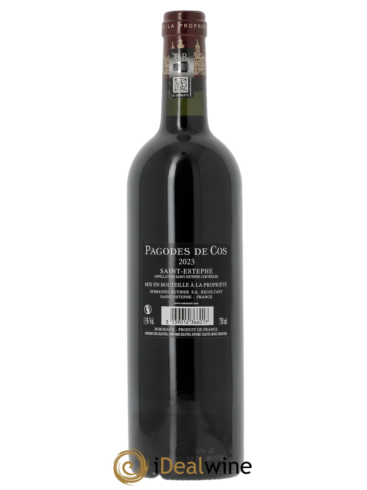 Les Pagodes de Cos Second Vin (CBO à partir de 6 bts) 2023 - Lot de 1 bouteille - 1
