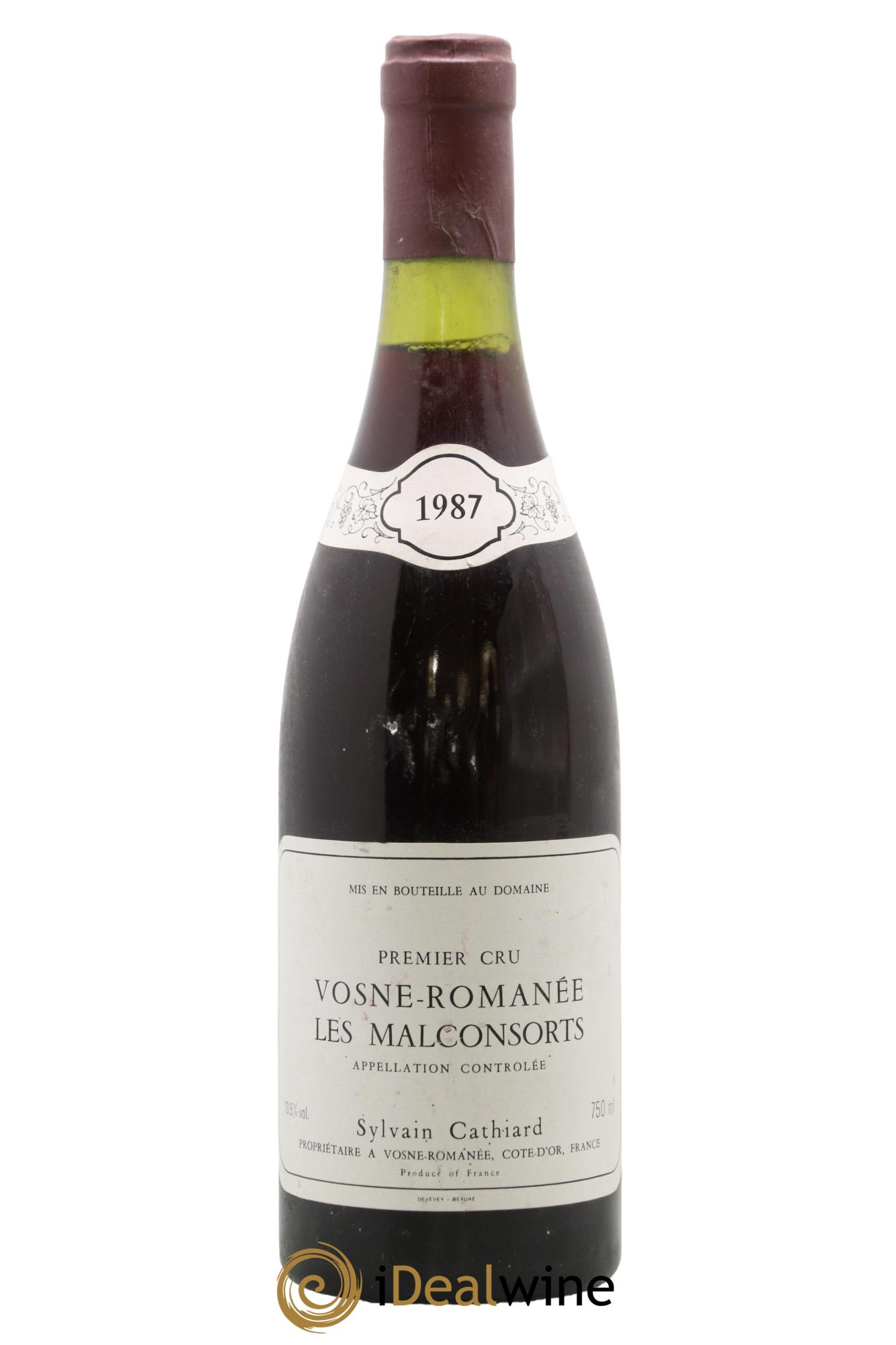 Vosne-Romanée 1er Cru Aux Malconsorts Sylvain Cathiard & Fils 1987 - Lot de 1 bouteille - 0
