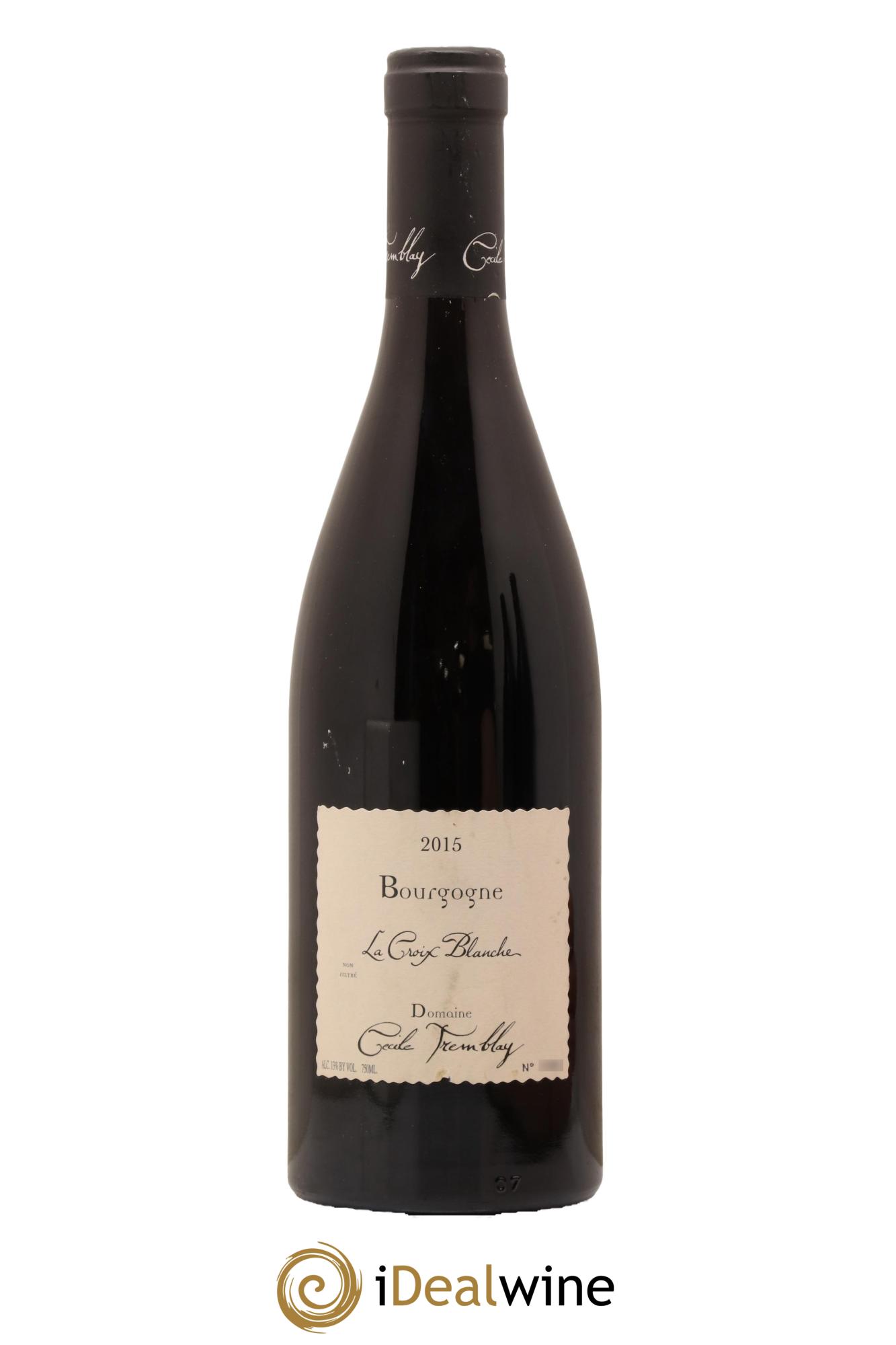 Bourgogne La Croix Blanche Cécile Tremblay 2015 - Lot de 1 bouteille - 0