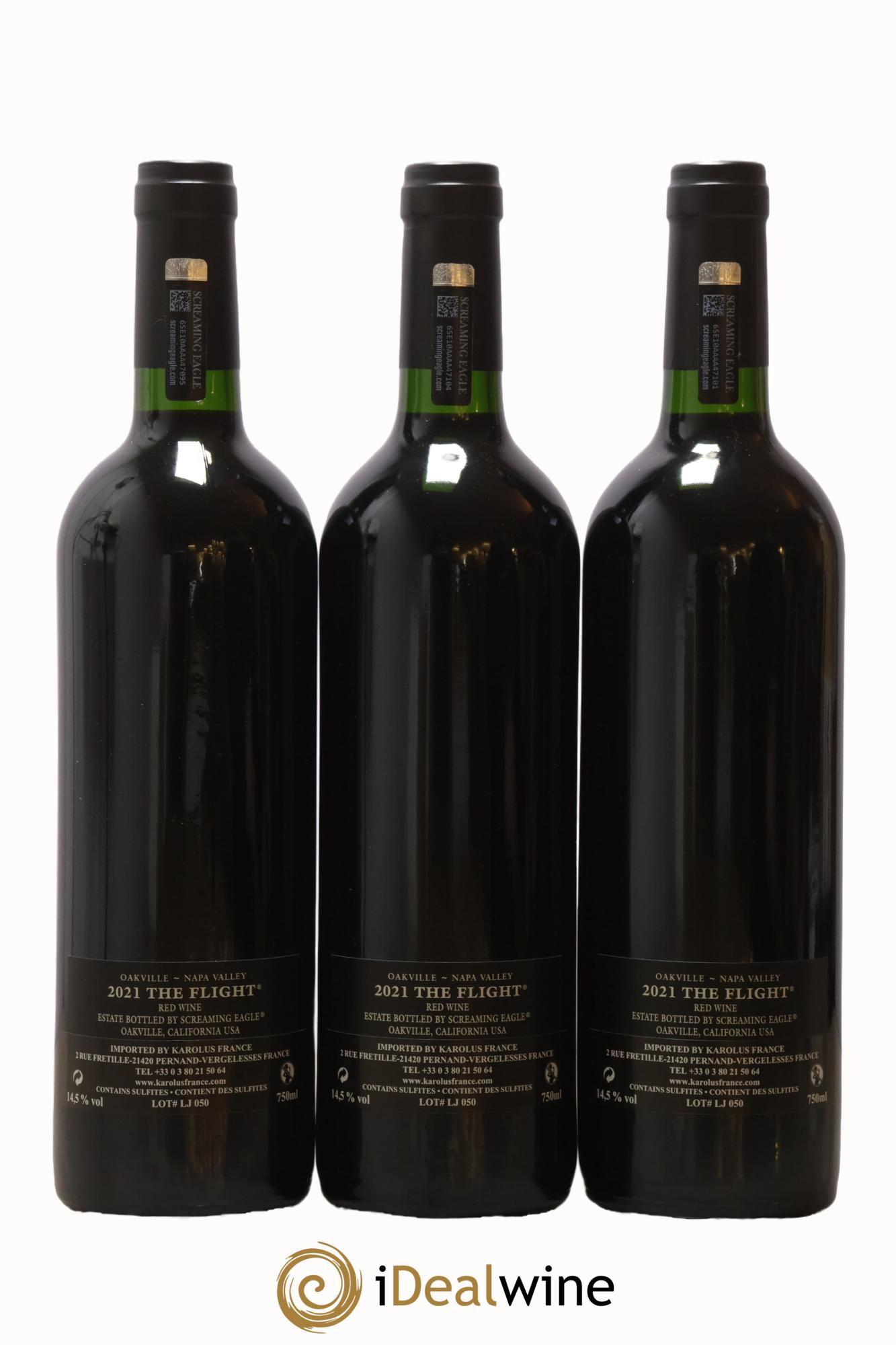 Oakville - Napa Valley The Flight Screaming Eagle  2021 - Lot de 3 bouteilles - 1
